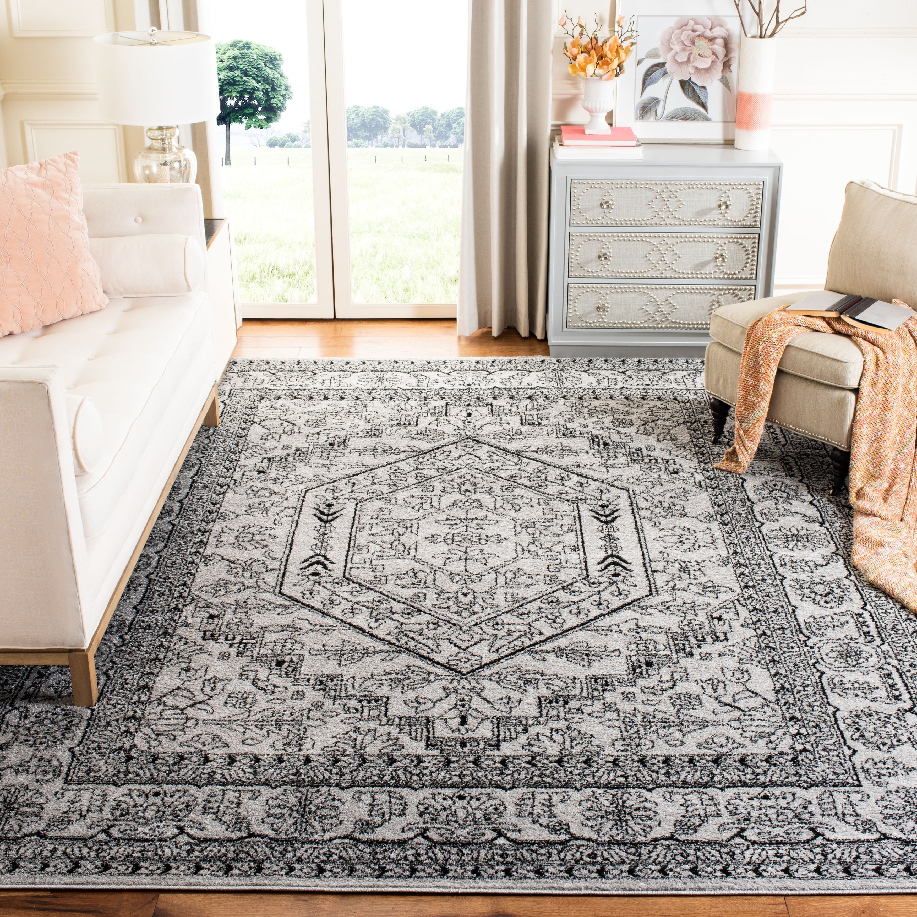 Tapis médaillon oriental rustique Adirondack Sian de SAFAVIEH