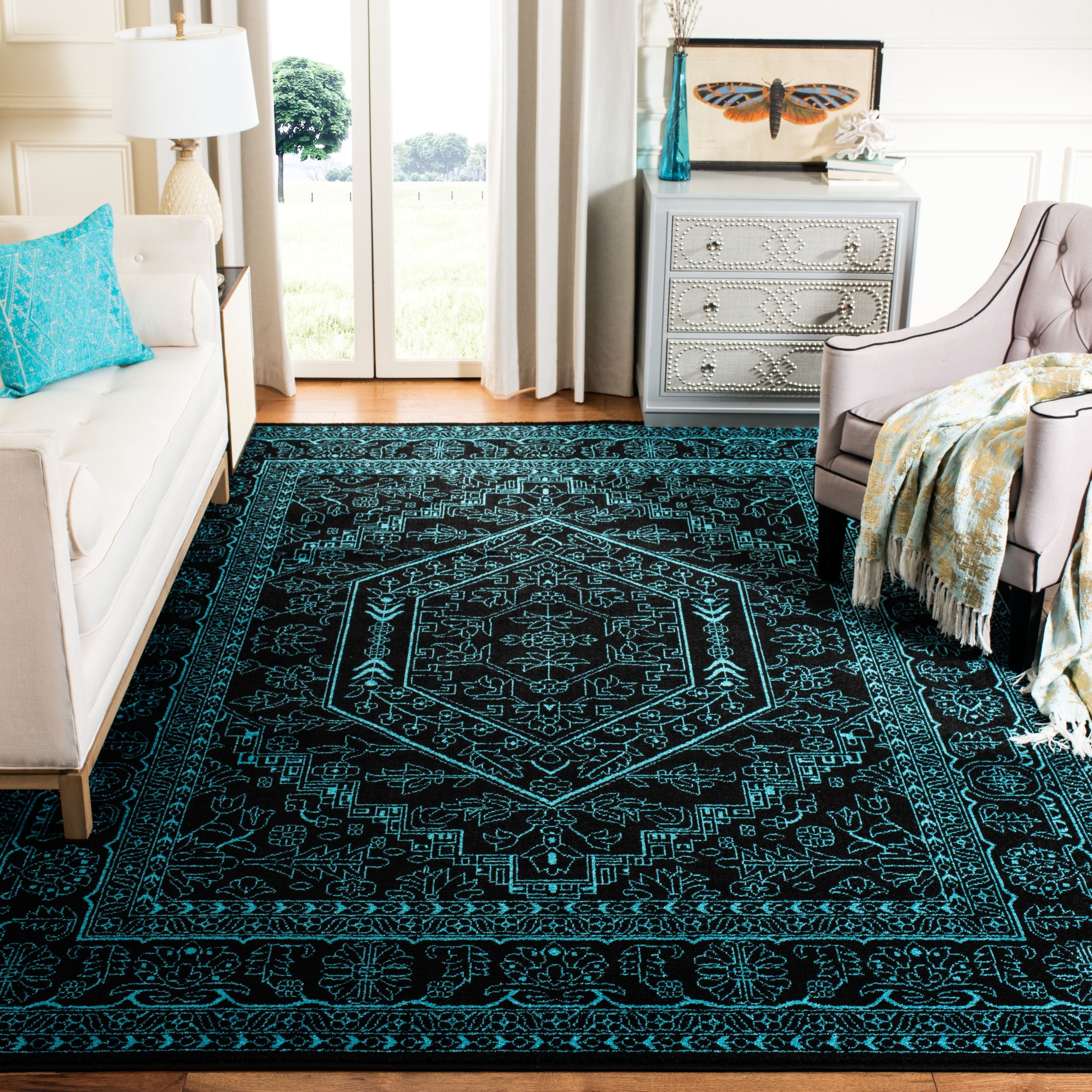 Tapis médaillon oriental rustique Adirondack Sian de SAFAVIEH