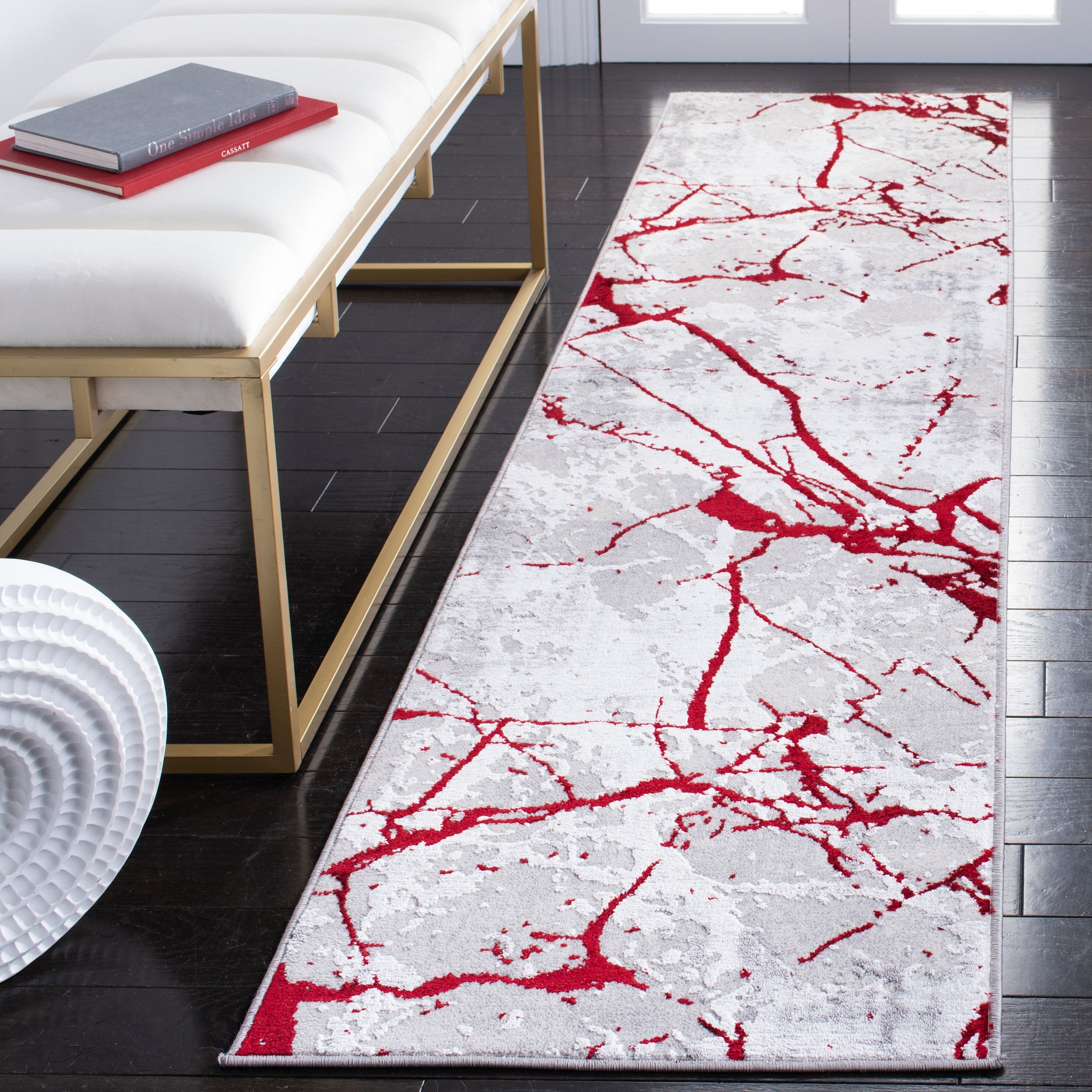 Tapis abstrait moderne vieilli SAFAVIEH Amelia Alli