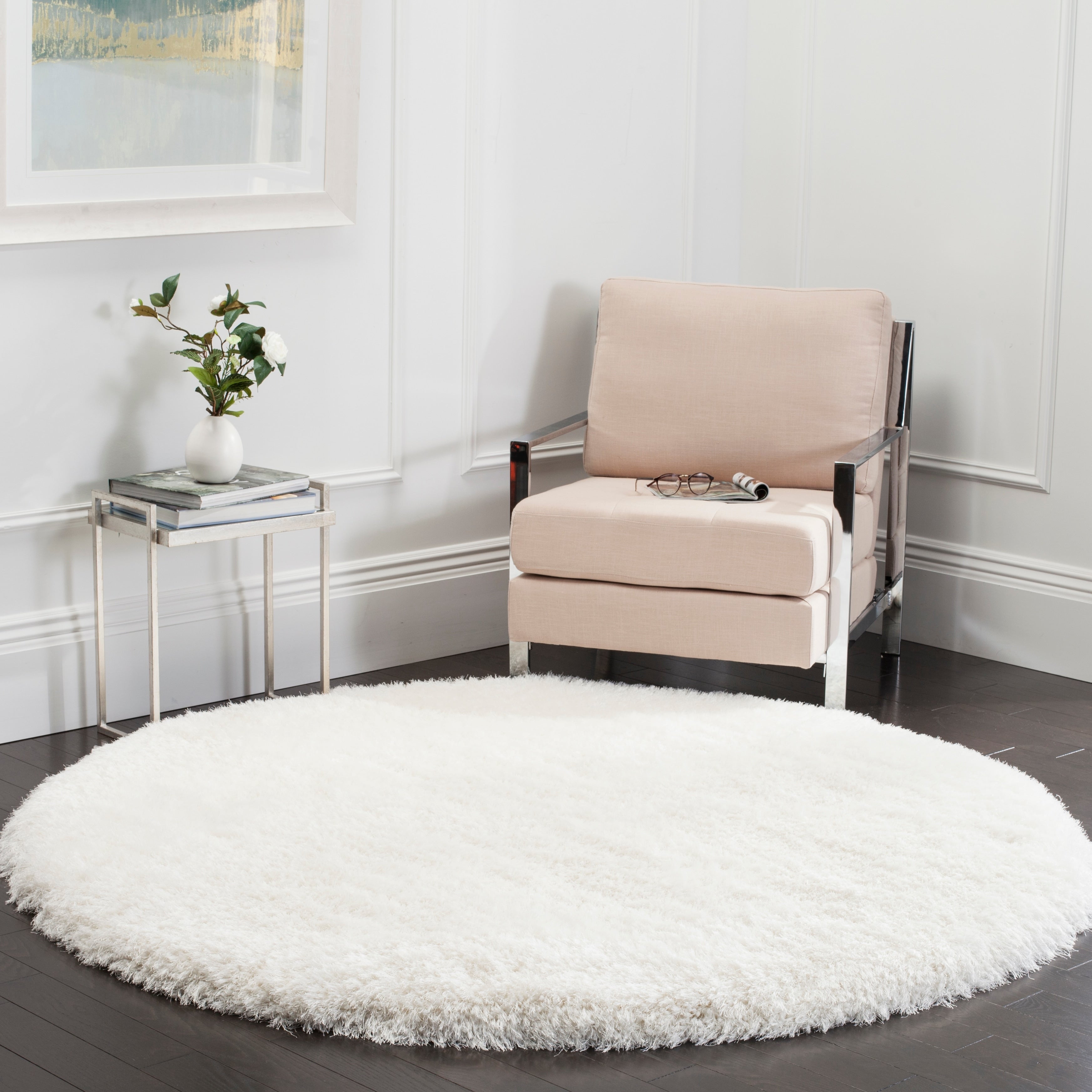 Tapis Shaggy de luxe SAFAVIEH Bahija Rudina de 7,6 cm d'épaisseur
