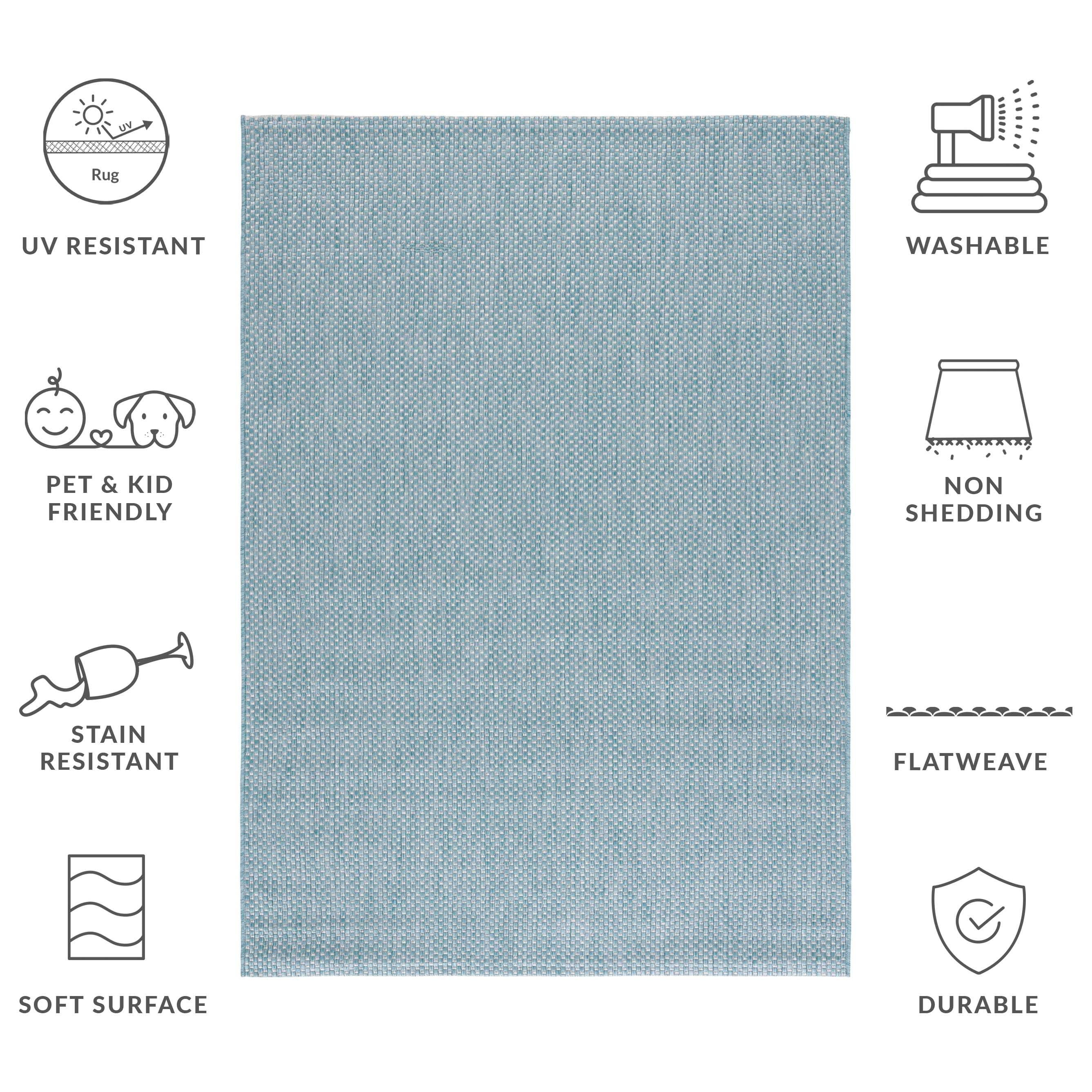 Tapis de jardin imperméable pour intérieur/extérieur SAFAVIEH Courtyard Begajeta.