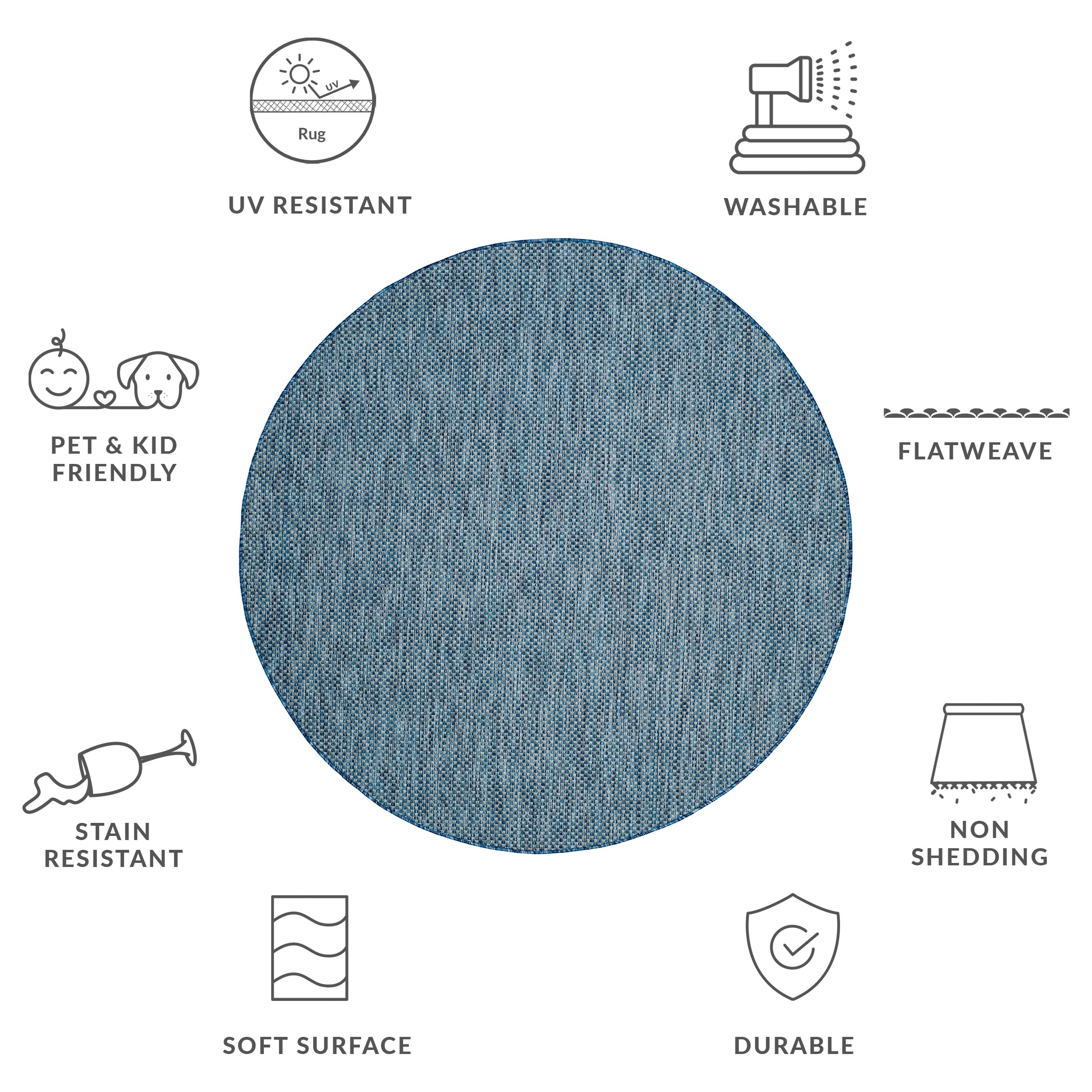 Tapis de jardin imperméable pour intérieur/extérieur SAFAVIEH Courtyard Begajeta.