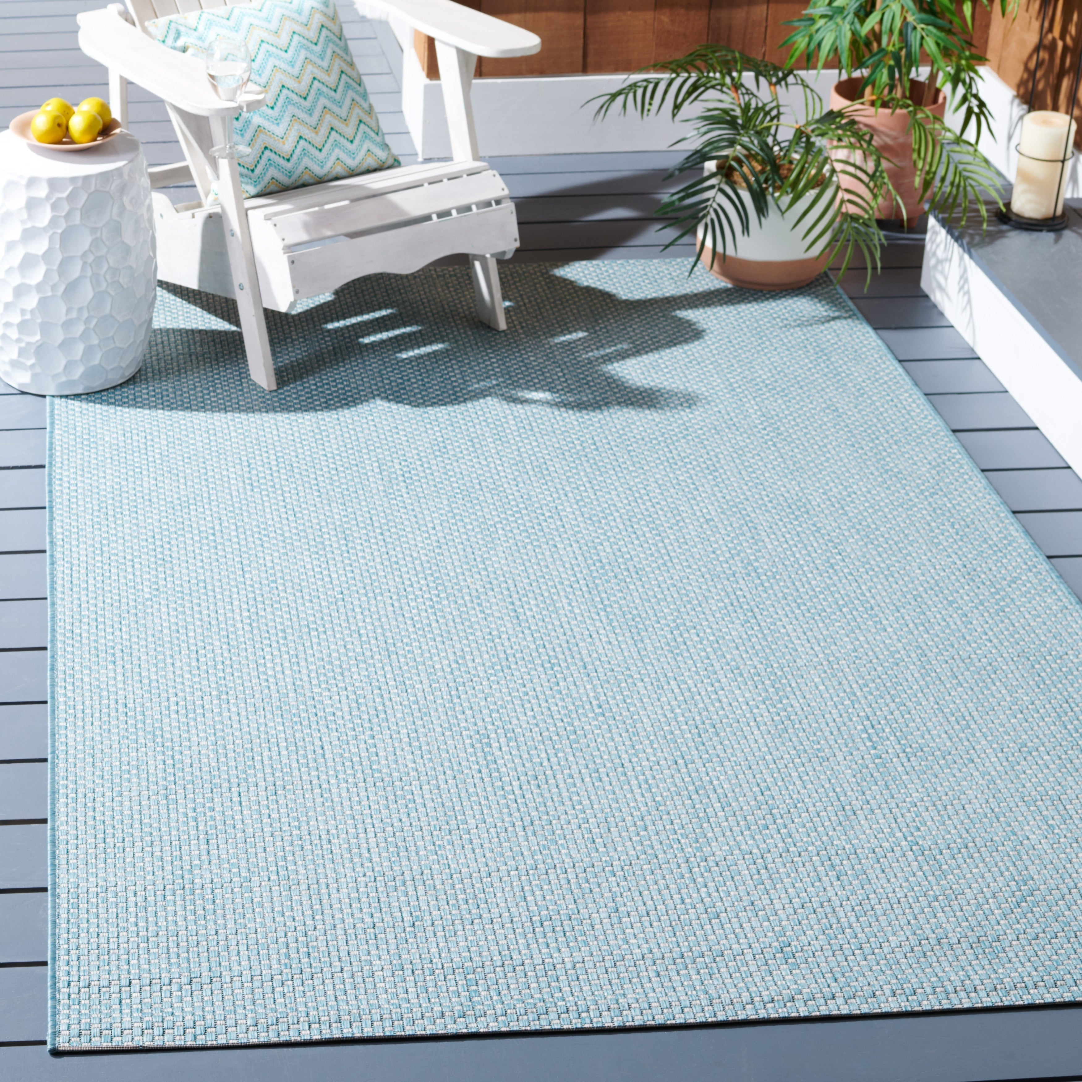 Tapis de jardin imperméable pour intérieur/extérieur SAFAVIEH Courtyard Begajeta.