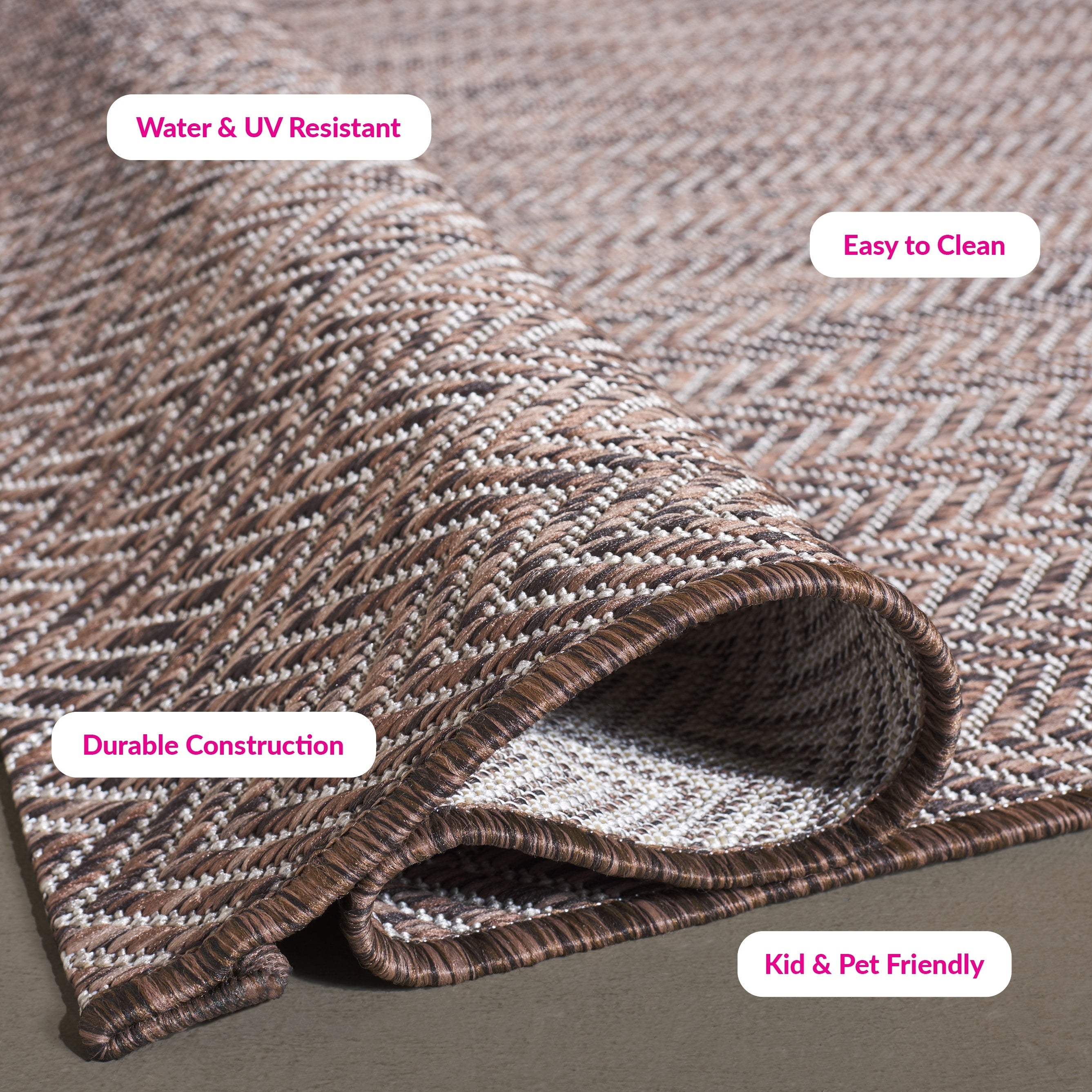 Tapis de jardin imperméable pour intérieur/extérieur SAFAVIEH Courtyard Ilmur