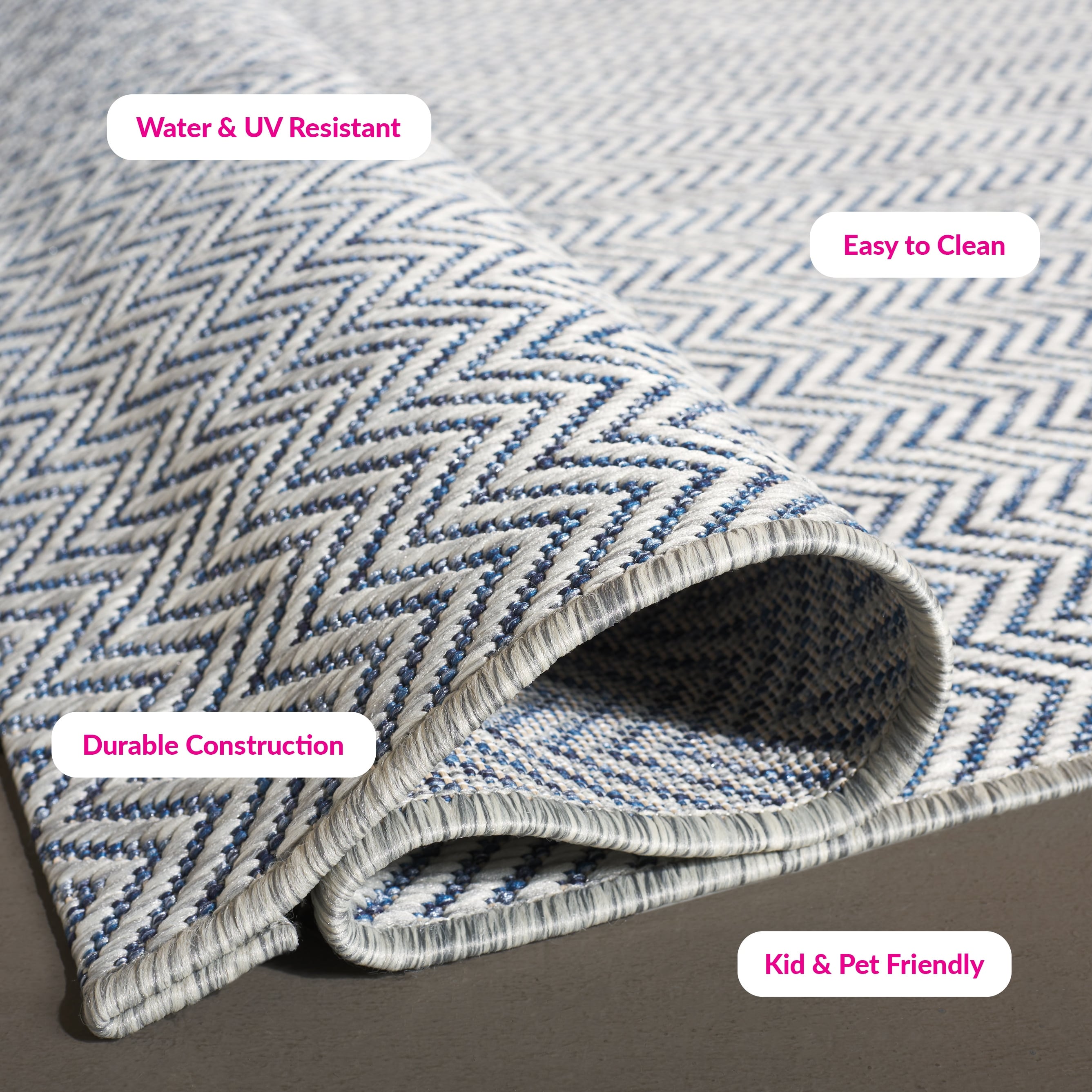 Tapis de jardin imperméable pour intérieur/extérieur SAFAVIEH Courtyard Ilmur