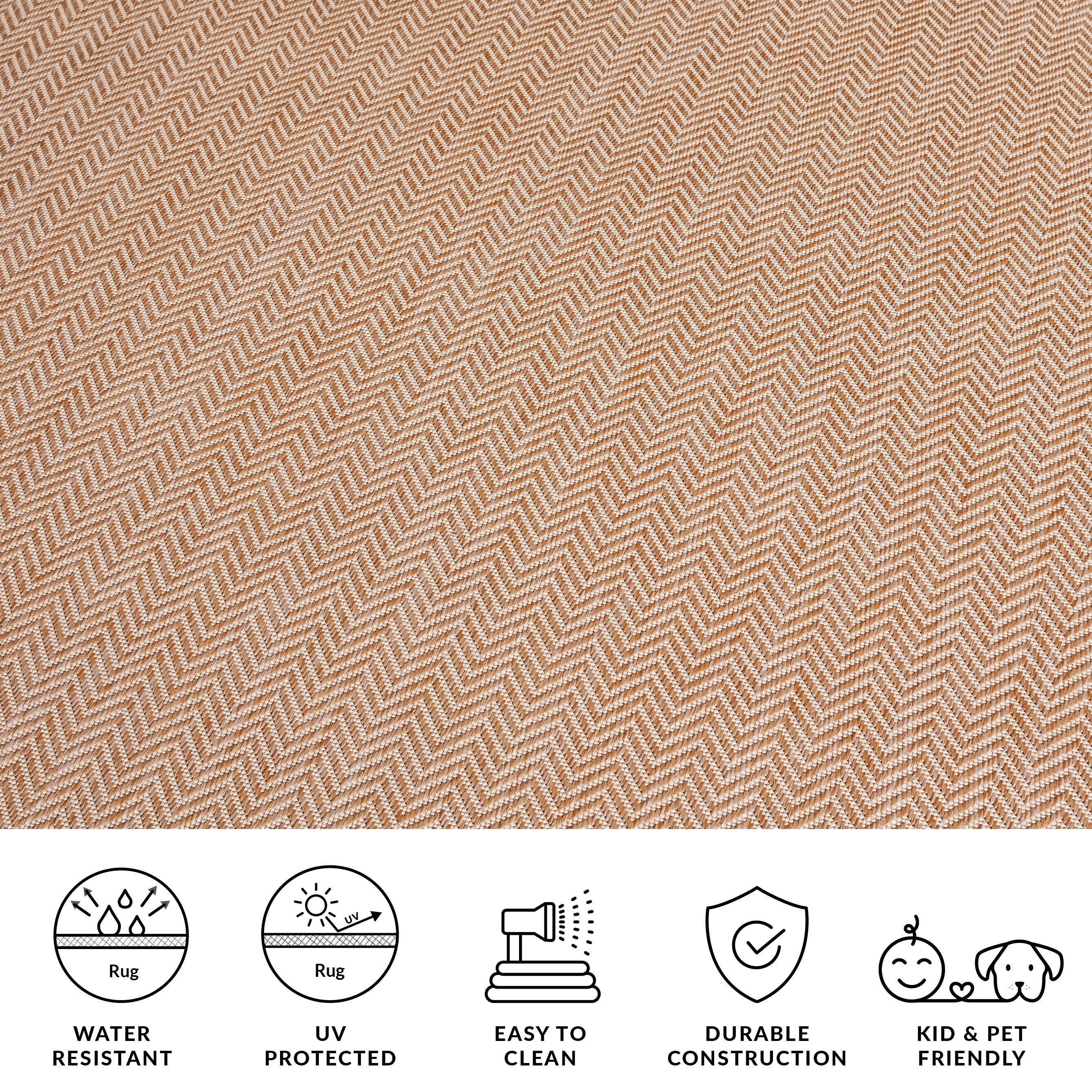 Tapis de jardin imperméable pour intérieur/extérieur SAFAVIEH Courtyard Ilmur