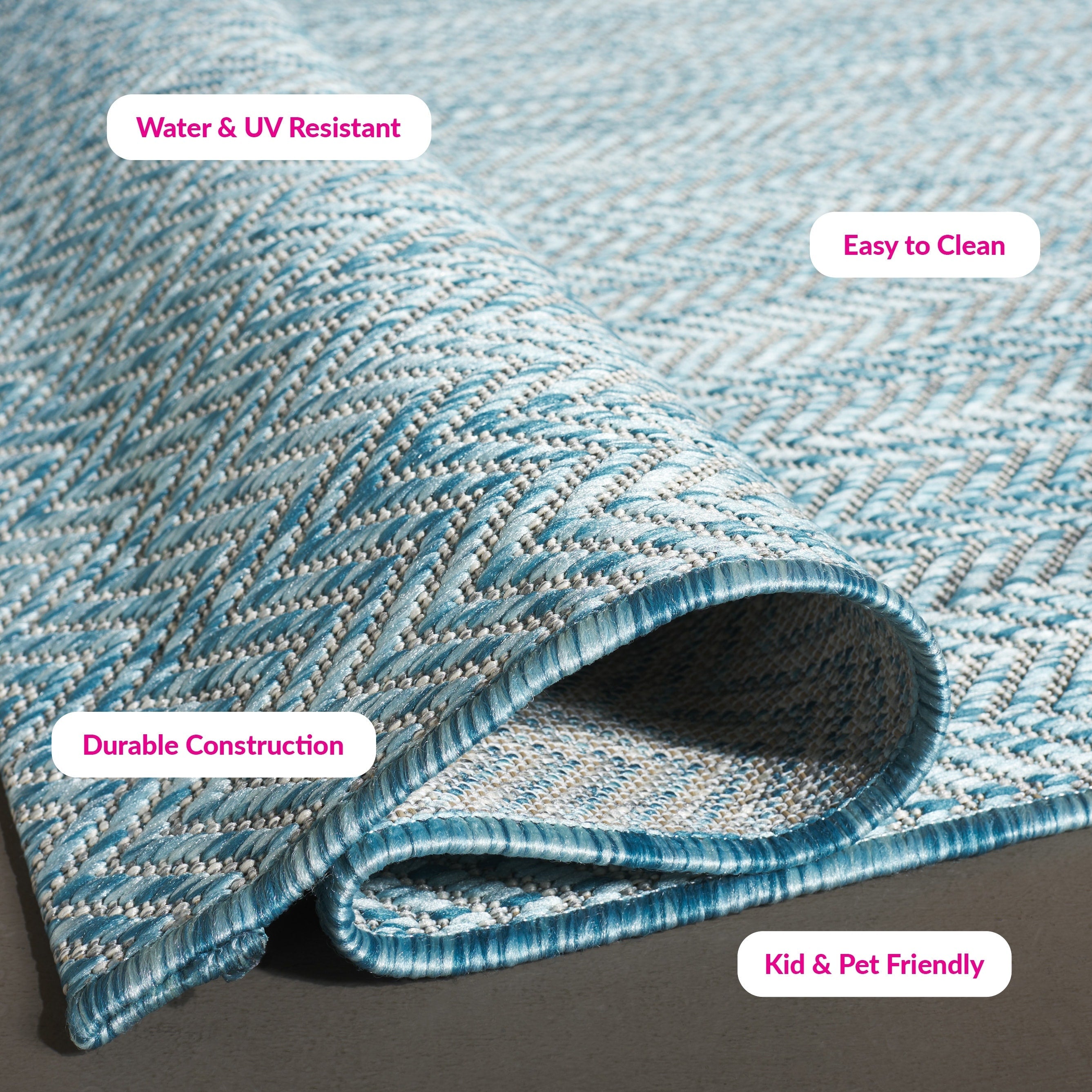 Tapis de jardin imperméable pour intérieur/extérieur SAFAVIEH Courtyard Ilmur