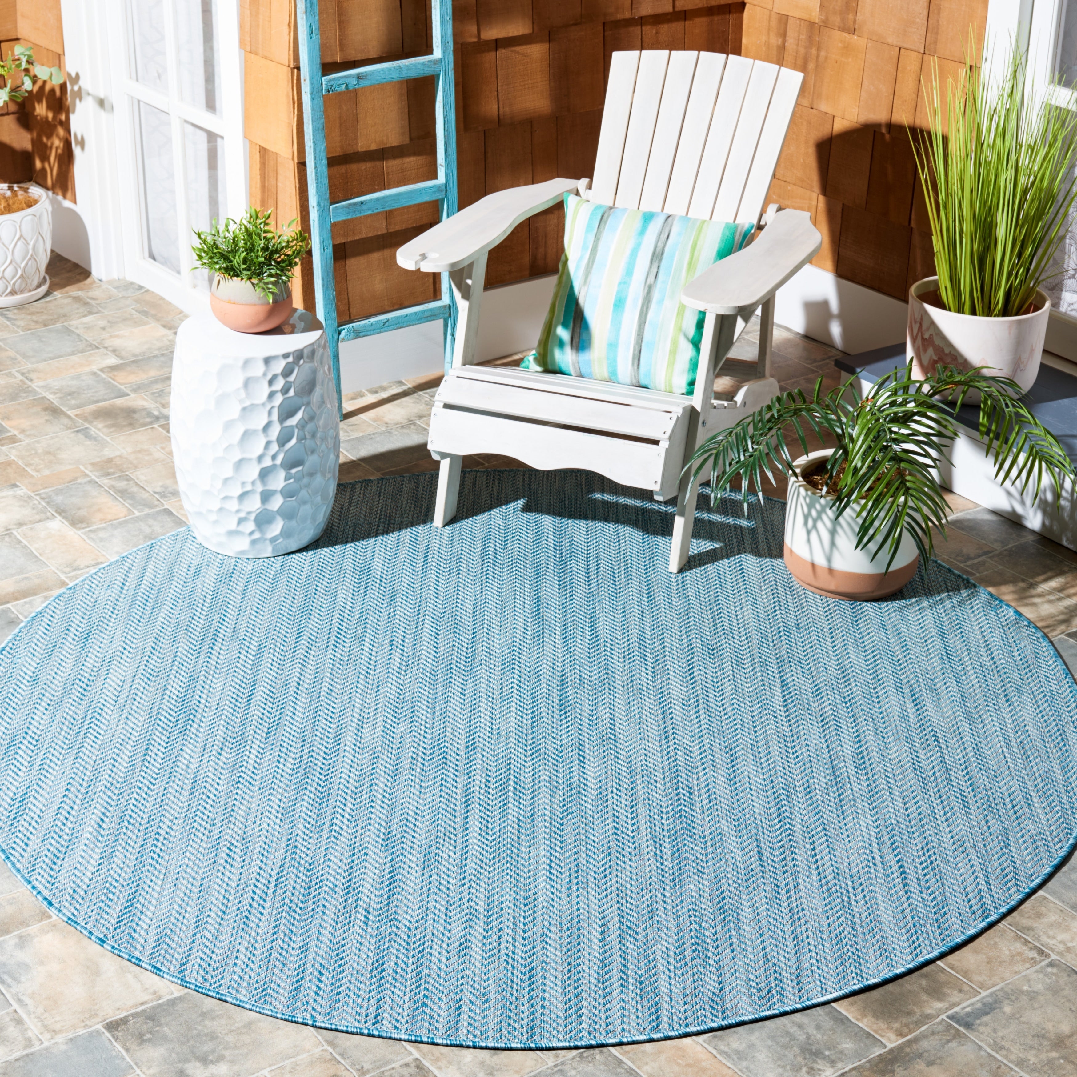 Tapis de jardin imperméable pour intérieur/extérieur SAFAVIEH Courtyard Ilmur