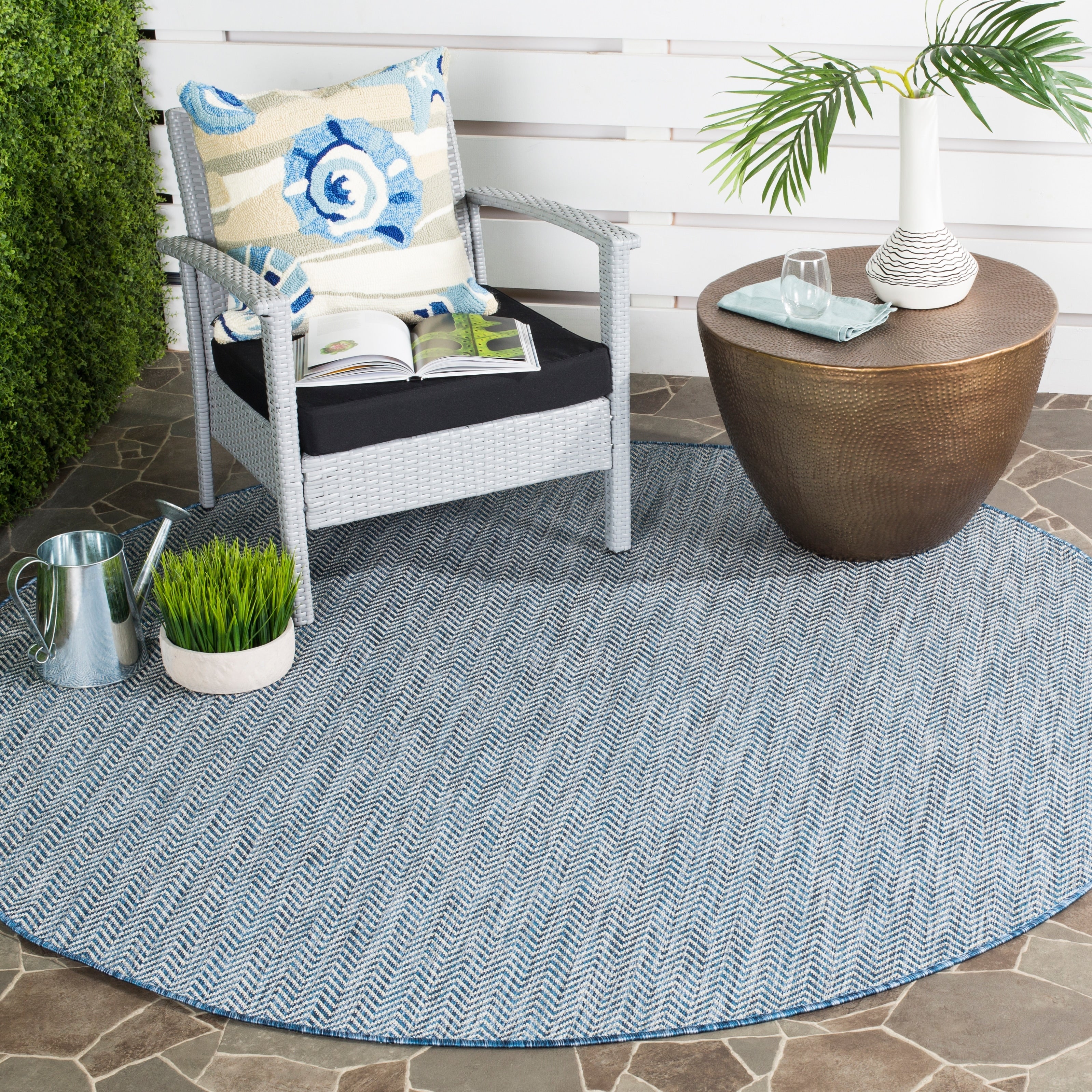 Tapis de jardin imperméable pour intérieur/extérieur SAFAVIEH Courtyard Ilmur