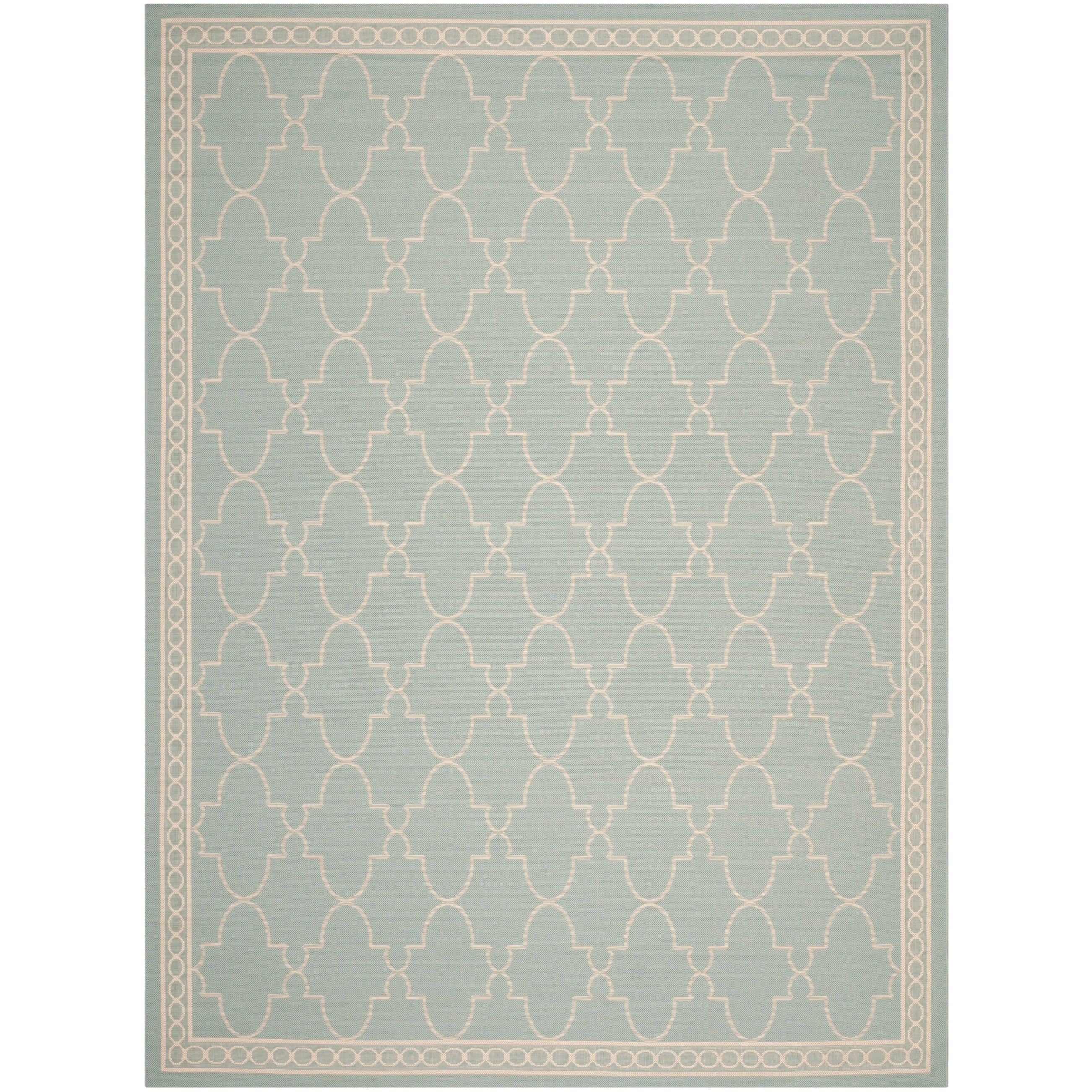 Tapis de jardin imperméable pour intérieur/extérieur SAFAVIEH Courtyard Janell Treillis