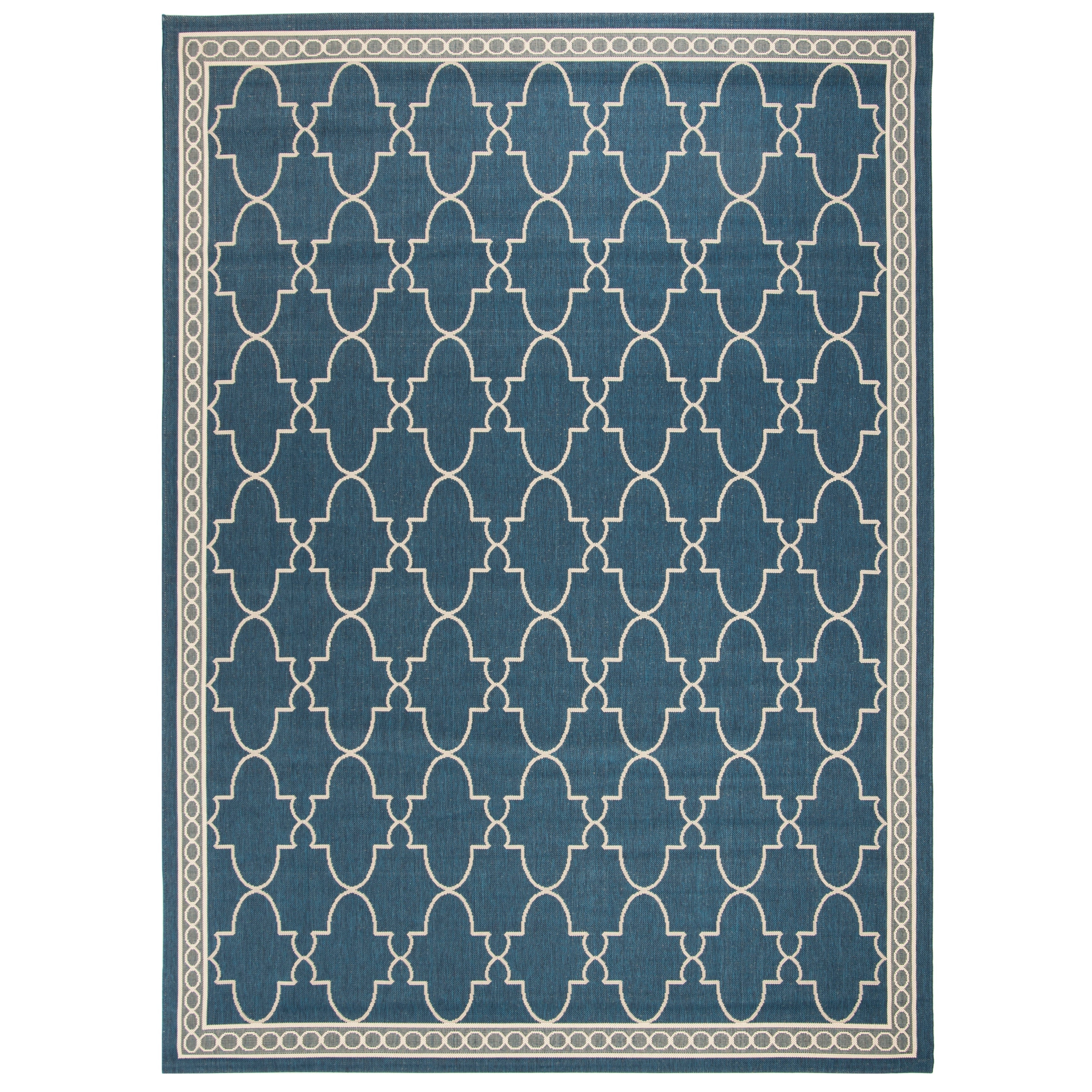 Tapis de jardin imperméable pour intérieur/extérieur SAFAVIEH Courtyard Janell Treillis
