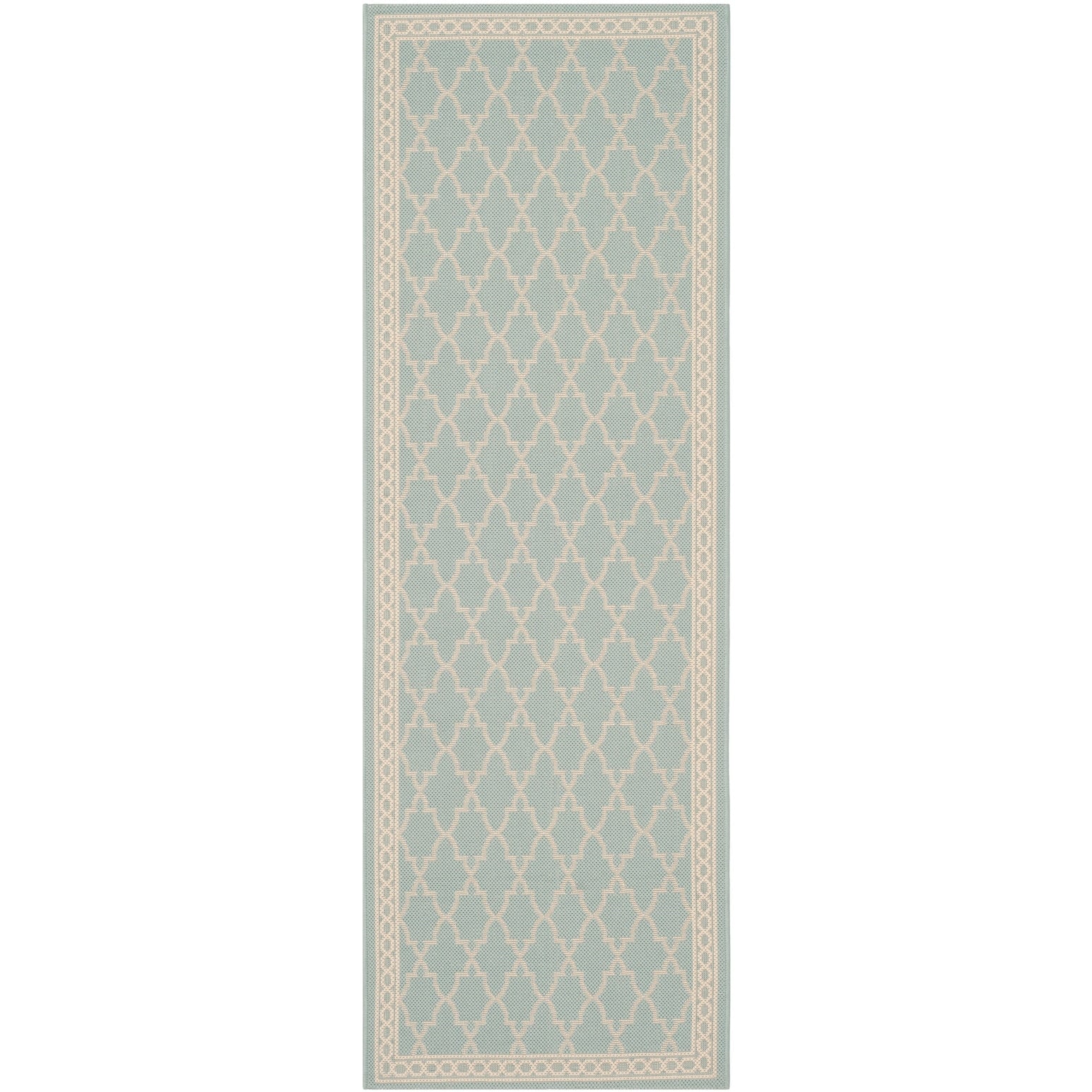 Tapis de jardin imperméable pour intérieur/extérieur SAFAVIEH Courtyard Janell Treillis