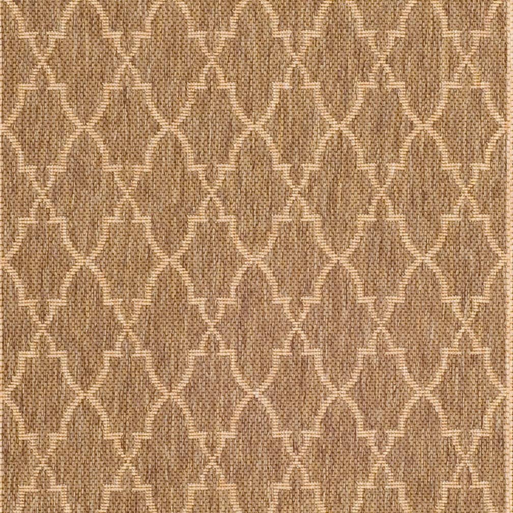 Tapis de jardin imperméable pour intérieur/extérieur SAFAVIEH Courtyard Janell Treillis