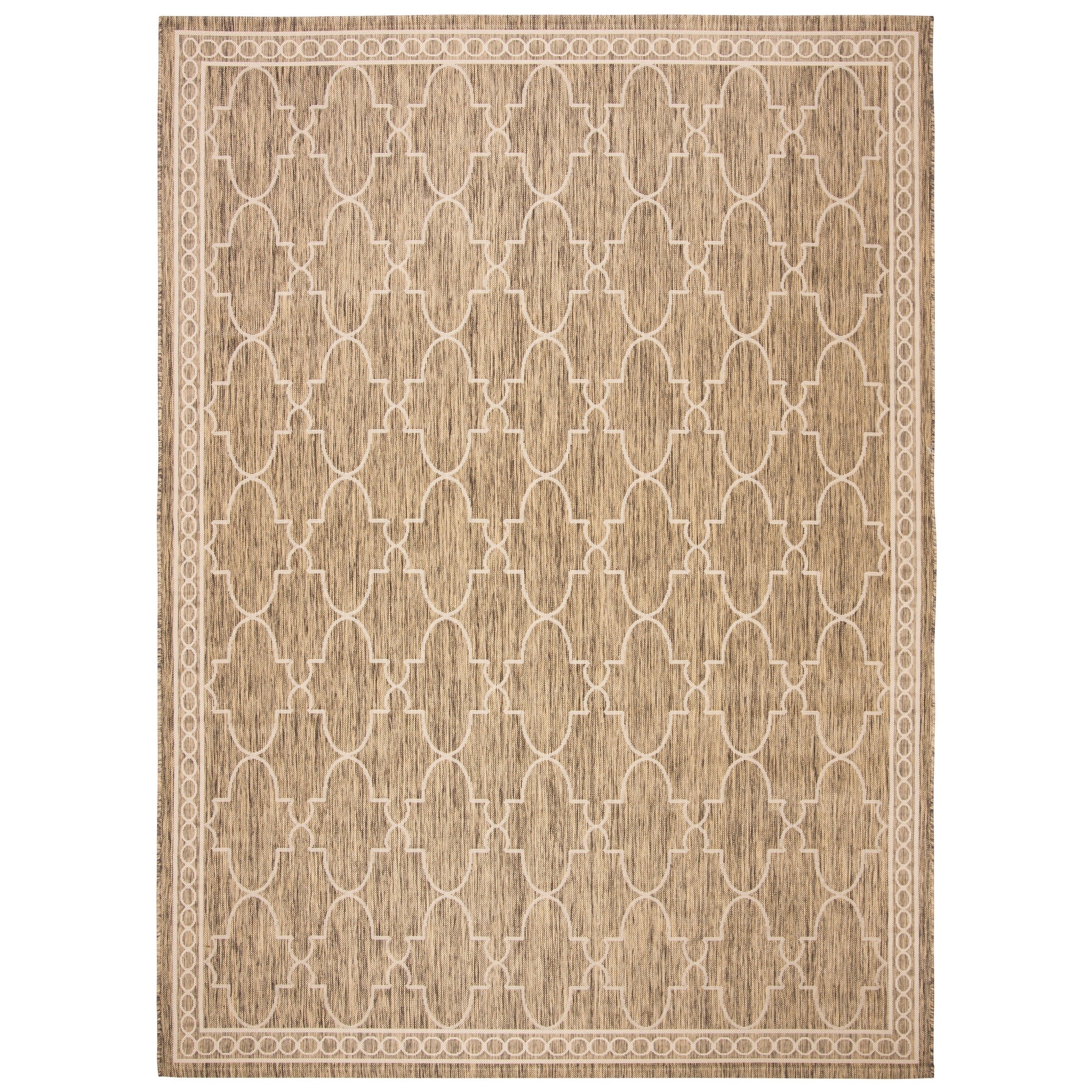 Tapis de jardin imperméable pour intérieur/extérieur SAFAVIEH Courtyard Janell Treillis