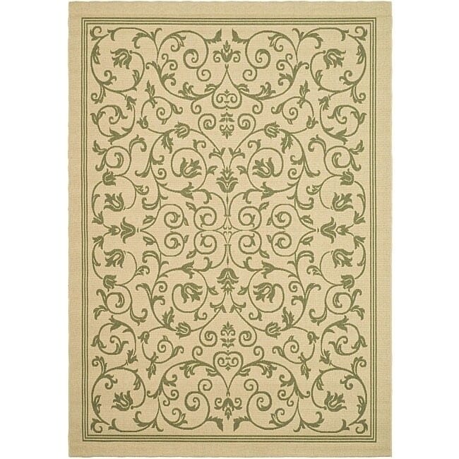 Tapis de jardin imperméable d'intérieur/extérieur SAFAVIEH Courtyard Miljeta
