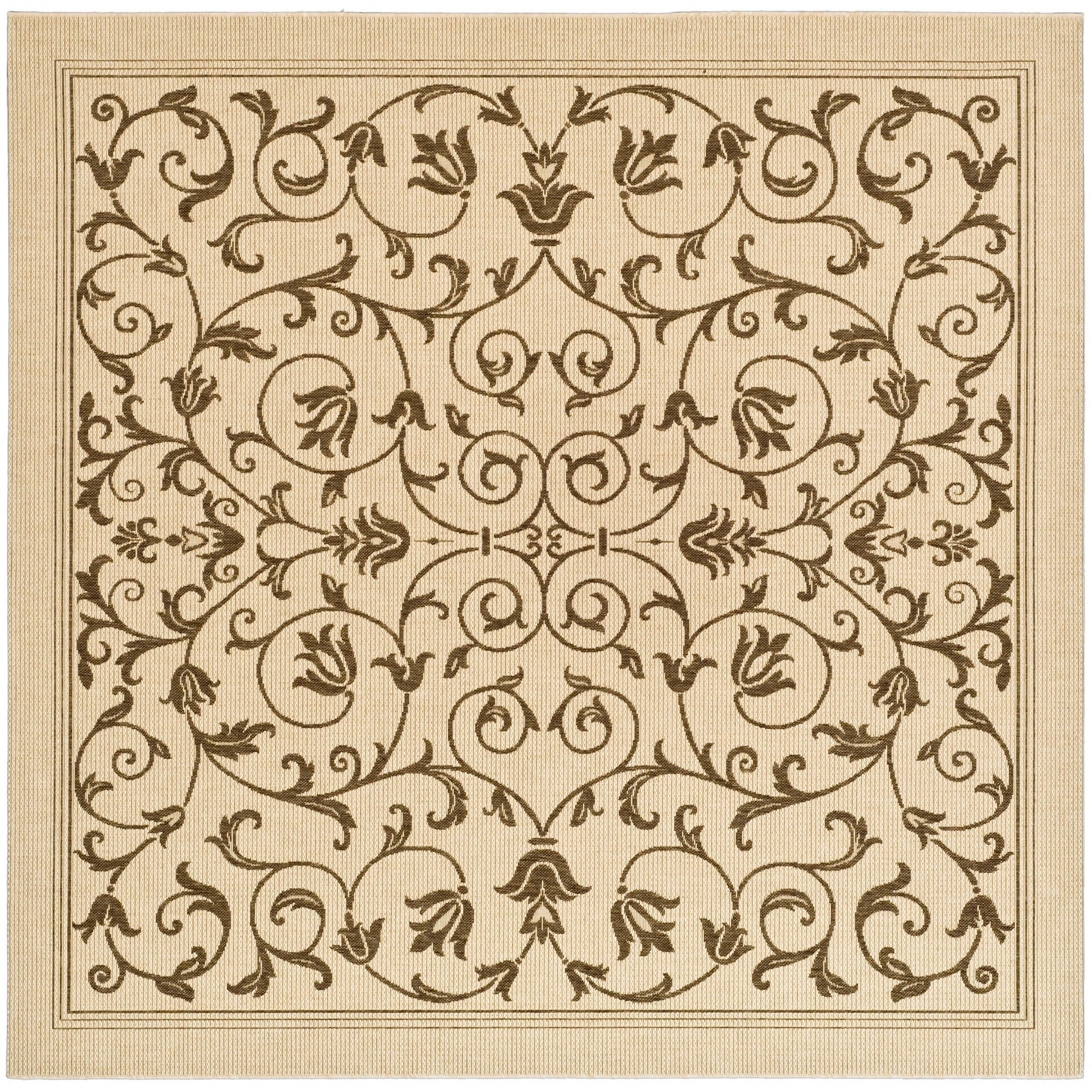 Tapis de jardin imperméable d'intérieur/extérieur SAFAVIEH Courtyard Miljeta
