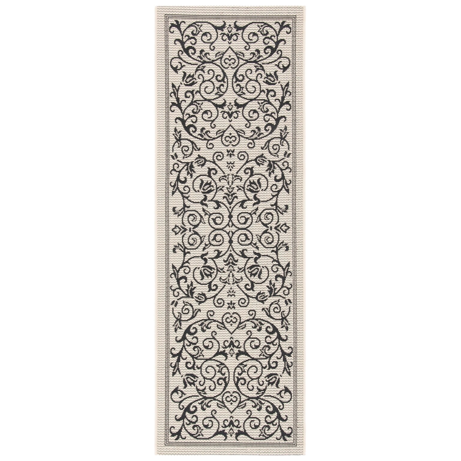 Tapis de jardin imperméable d'intérieur/extérieur SAFAVIEH Courtyard Miljeta