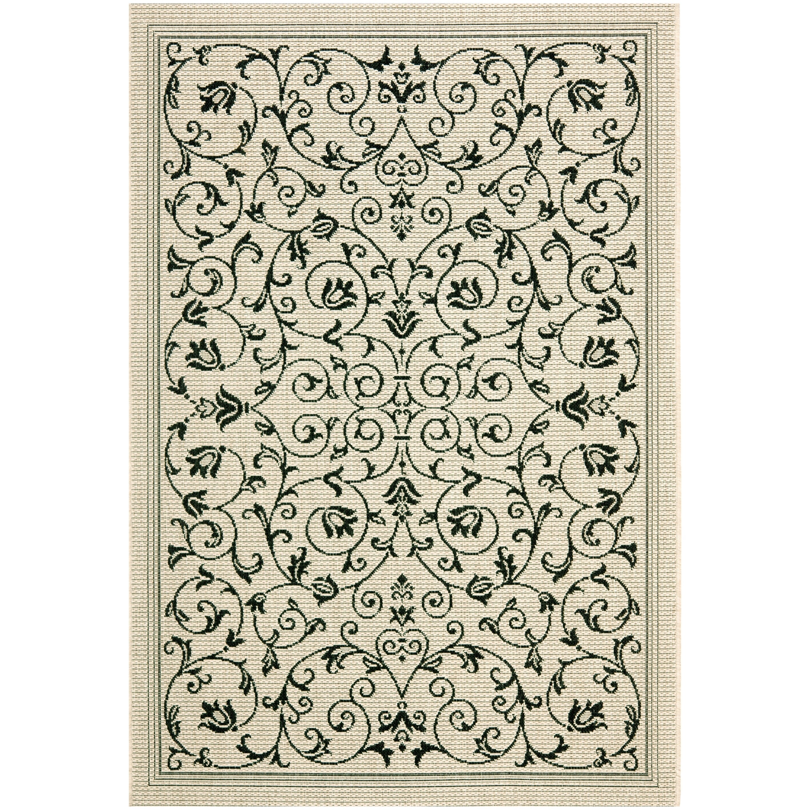 Tapis de jardin imperméable d'intérieur/extérieur SAFAVIEH Courtyard Miljeta