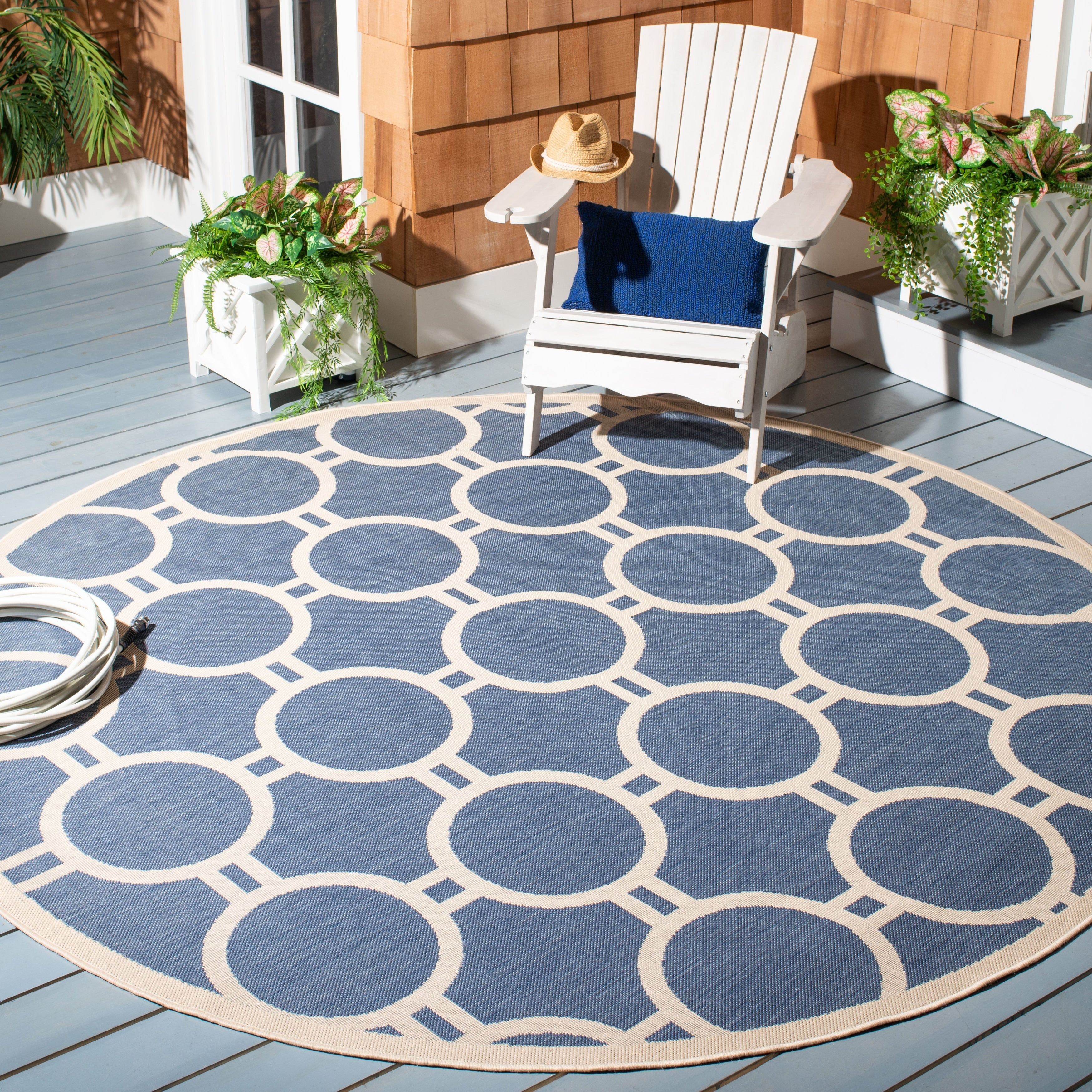 Tapis de jardin imperméable d'intérieur/extérieur SAFAVIEH Courtyard Nira