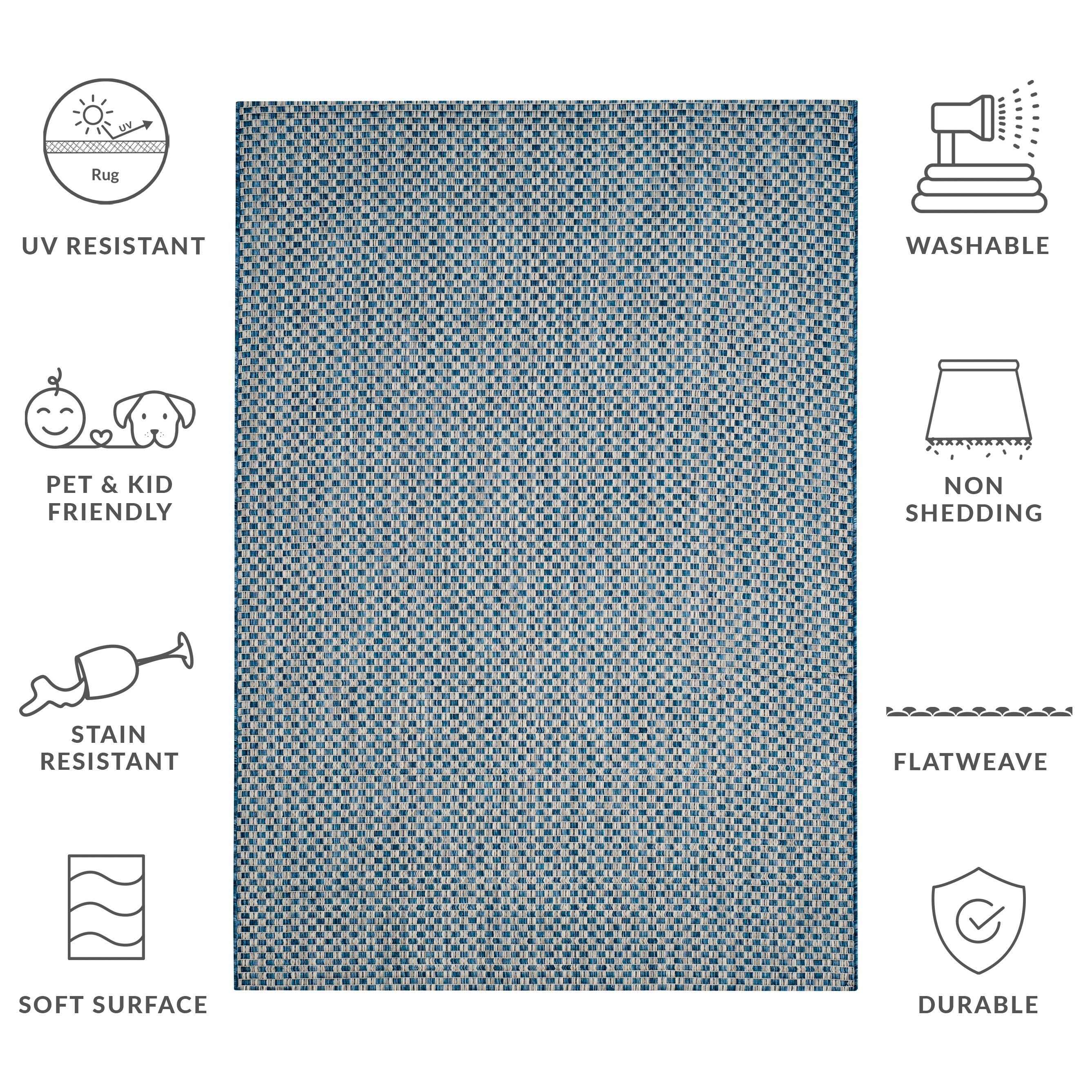 Tapis de jardin imperméable pour intérieur/extérieur SAFAVIEH Courtyard Ragini