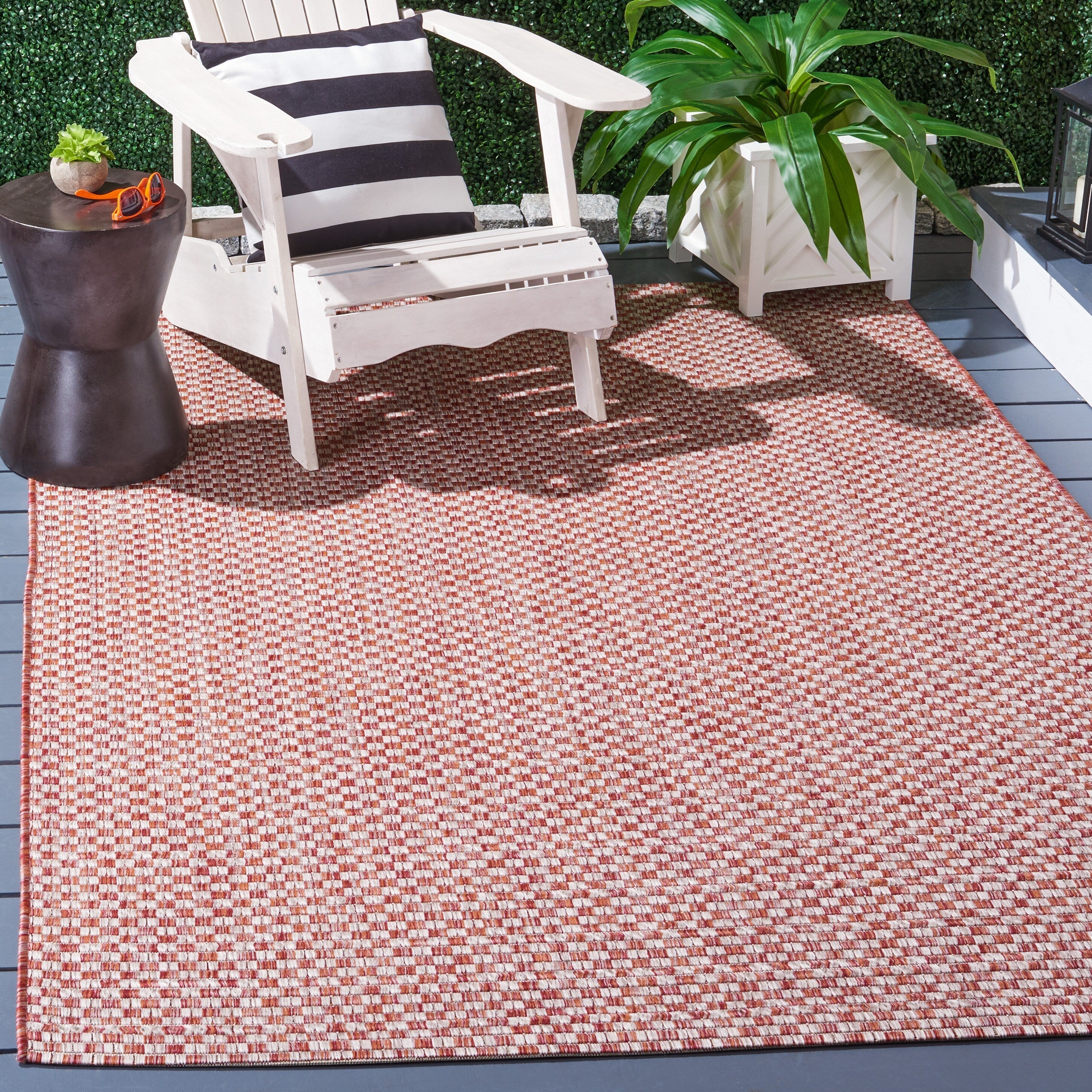 Tapis de jardin imperméable pour intérieur/extérieur SAFAVIEH Courtyard Ragini