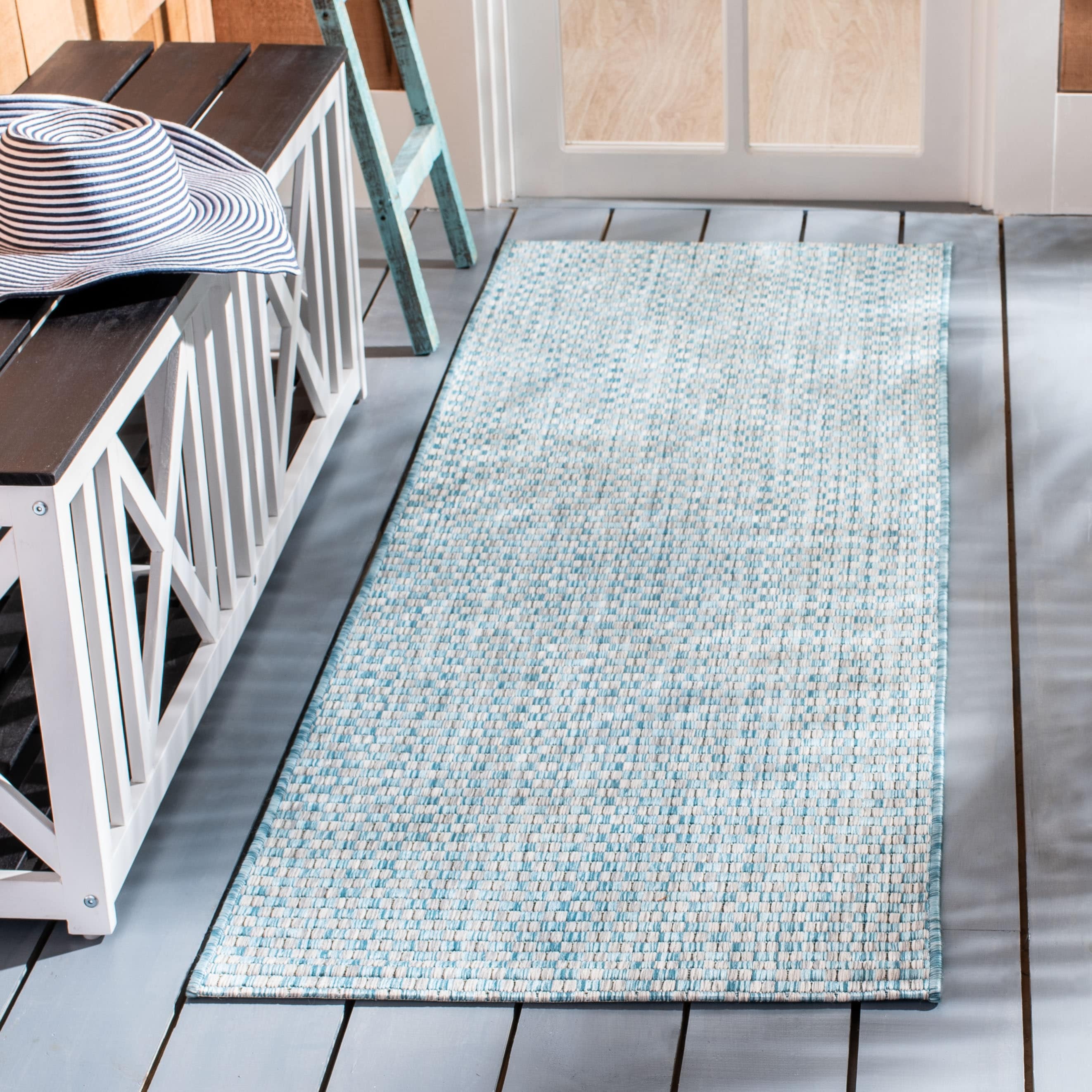Tapis de jardin imperméable pour intérieur/extérieur SAFAVIEH Courtyard Ragini