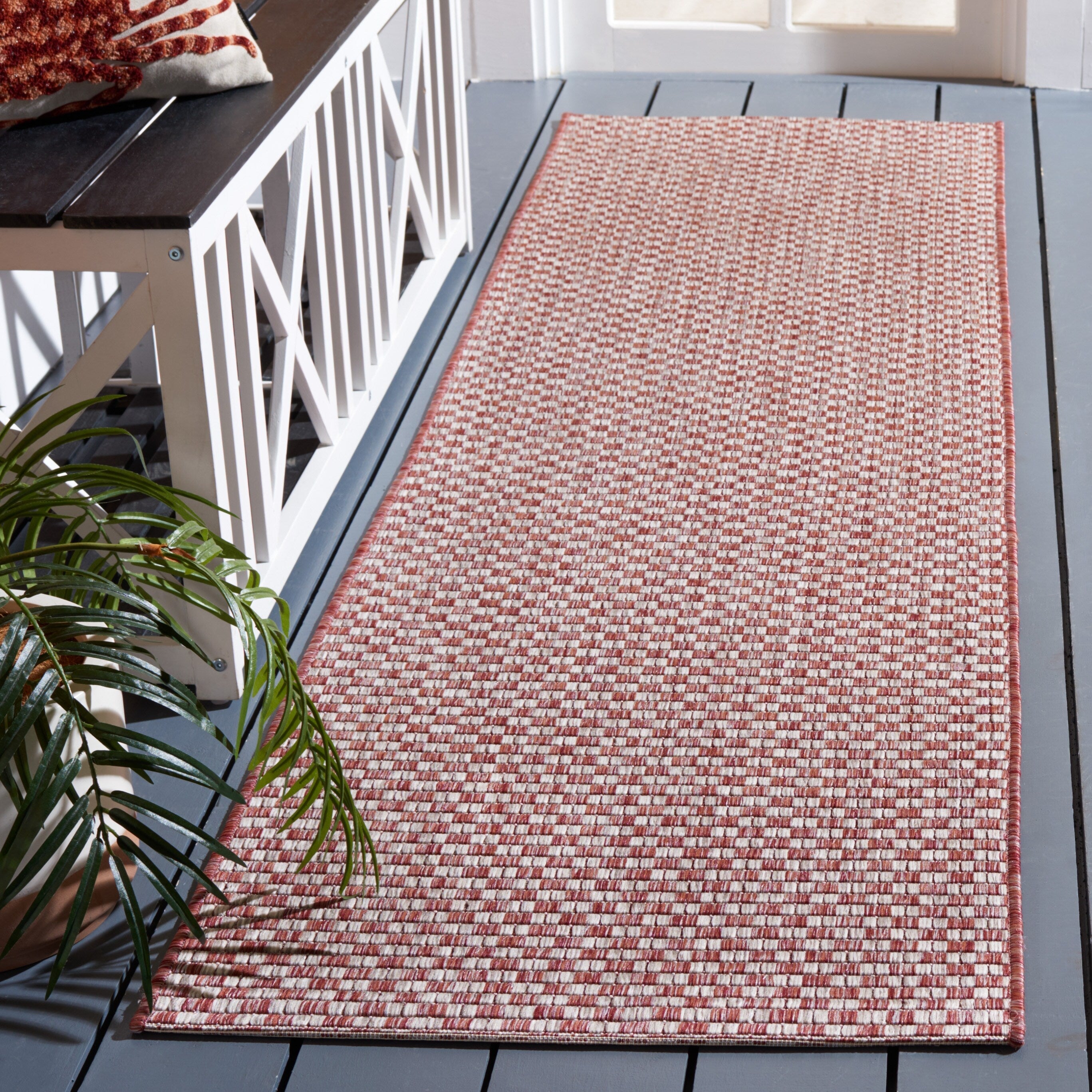 Tapis de jardin imperméable pour intérieur/extérieur SAFAVIEH Courtyard Ragini