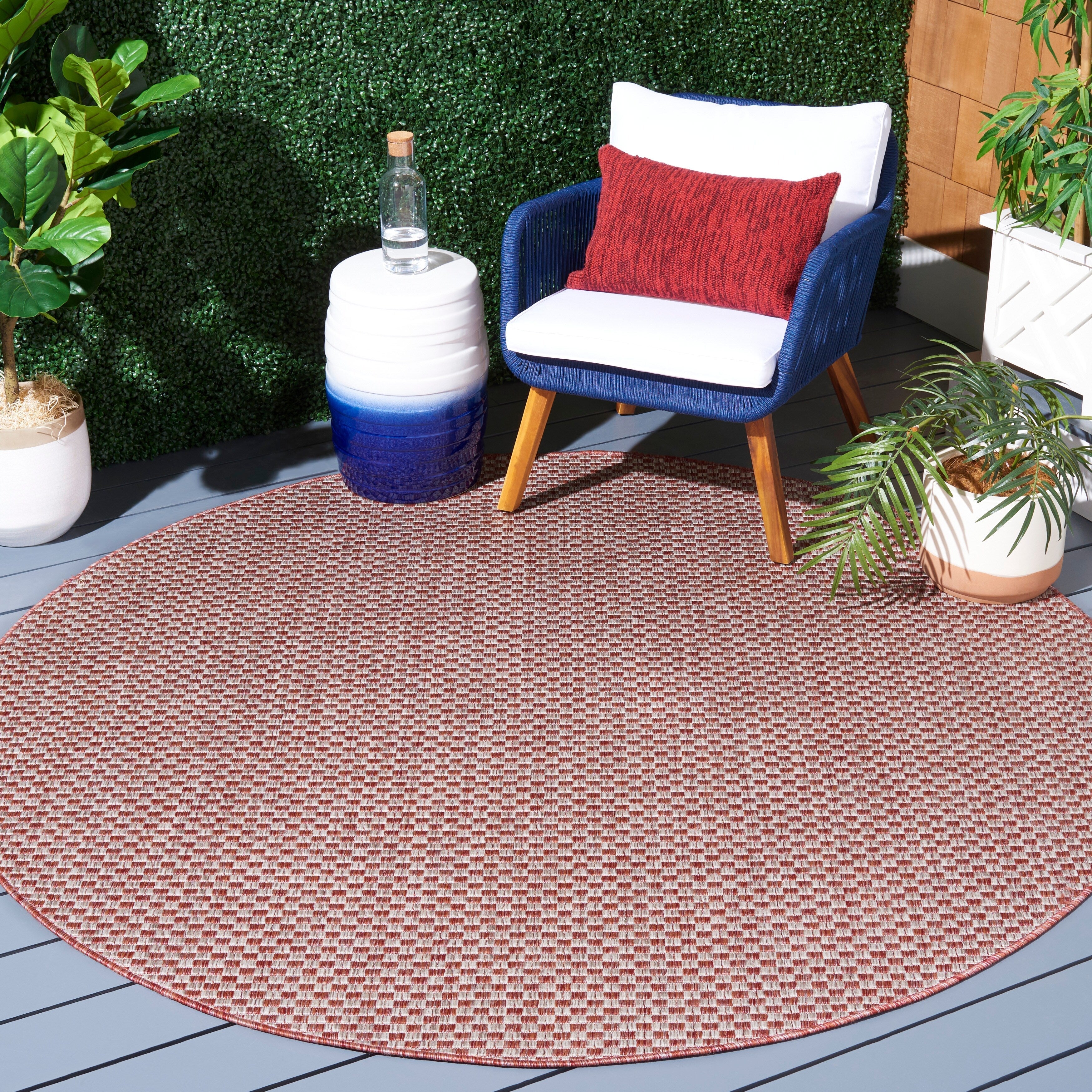 Tapis de jardin imperméable pour intérieur/extérieur SAFAVIEH Courtyard Ragini