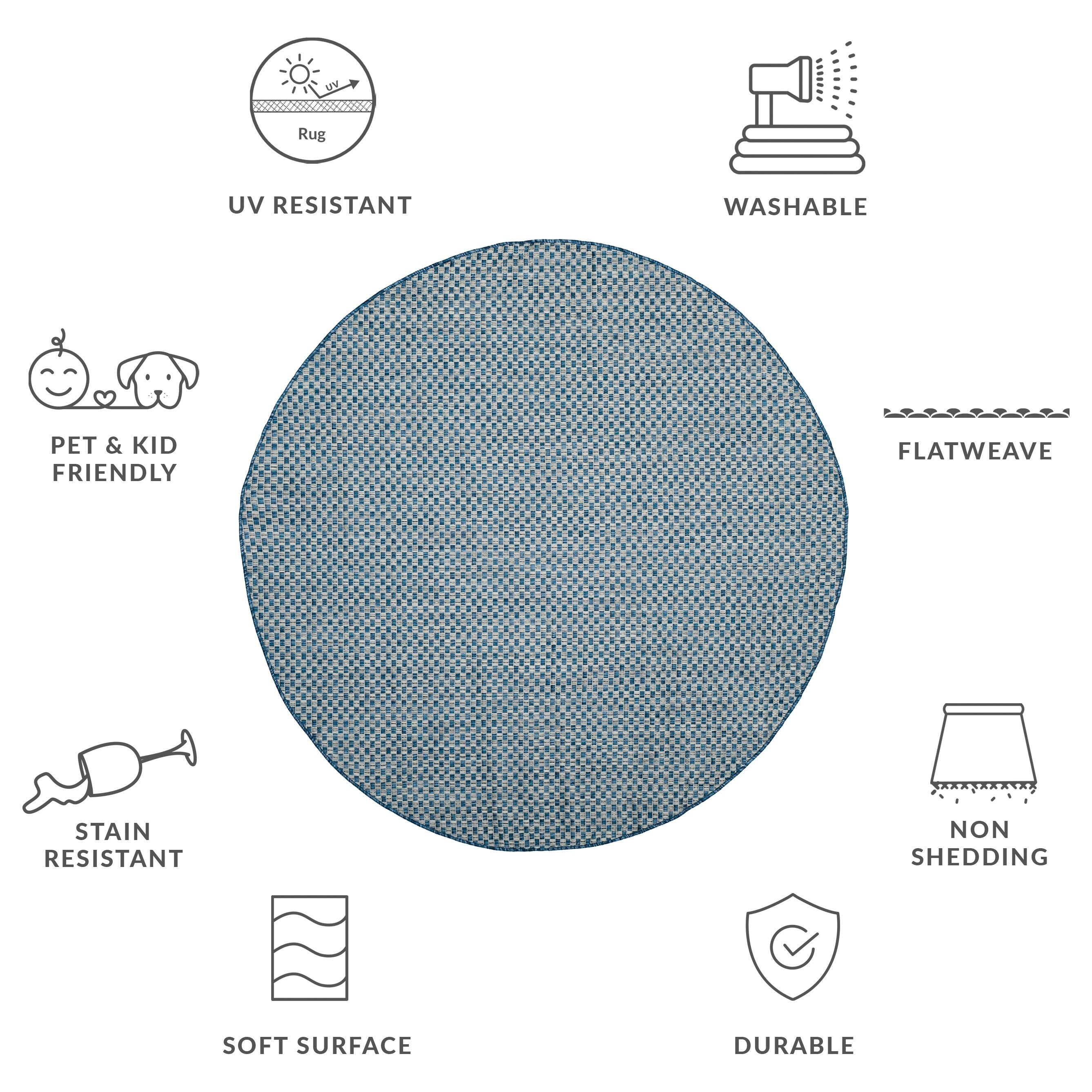 Tapis de jardin imperméable pour intérieur/extérieur SAFAVIEH Courtyard Ragini