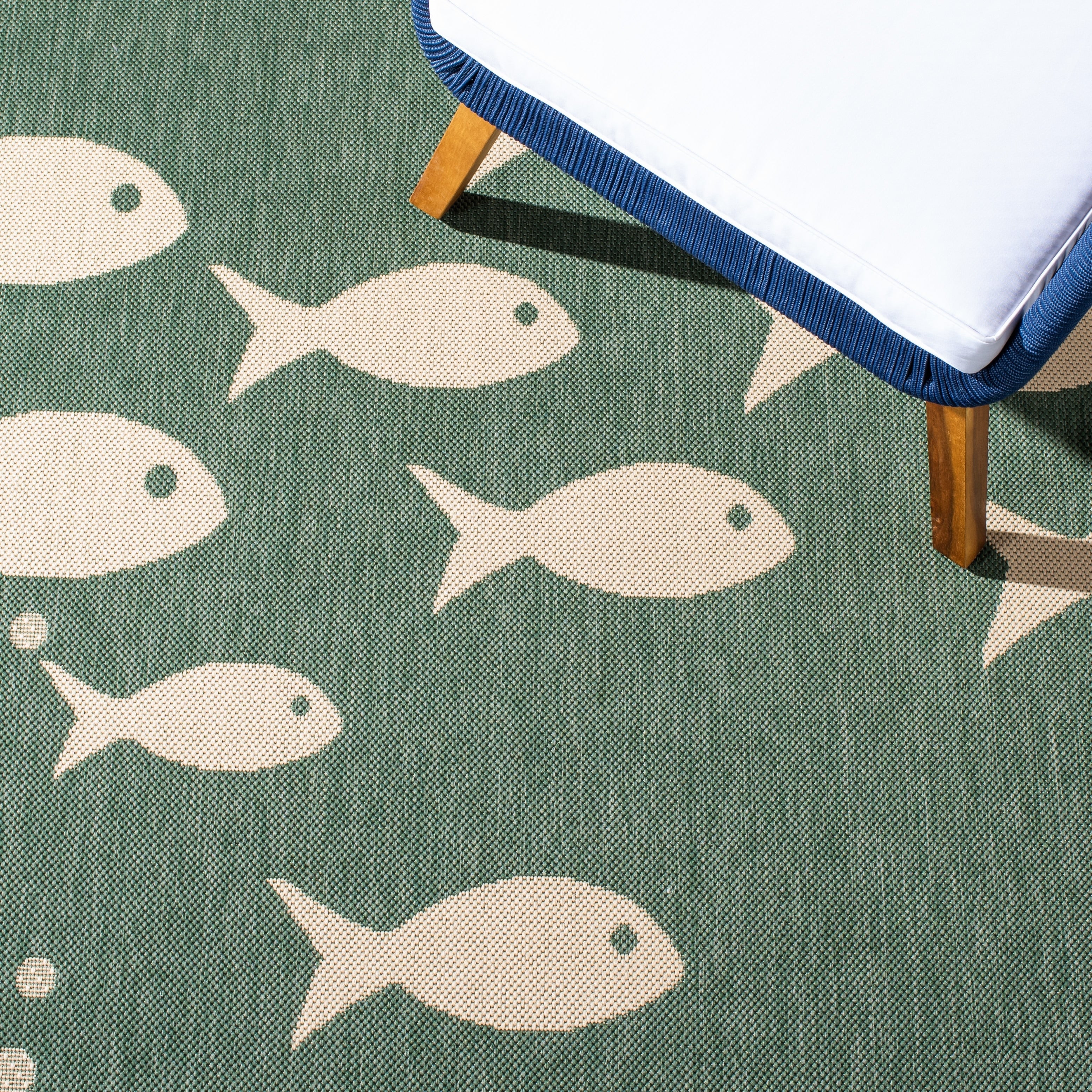 Tapis de jardin imperméable pour intérieur/extérieur SAFAVIEH Courtyard Ragne