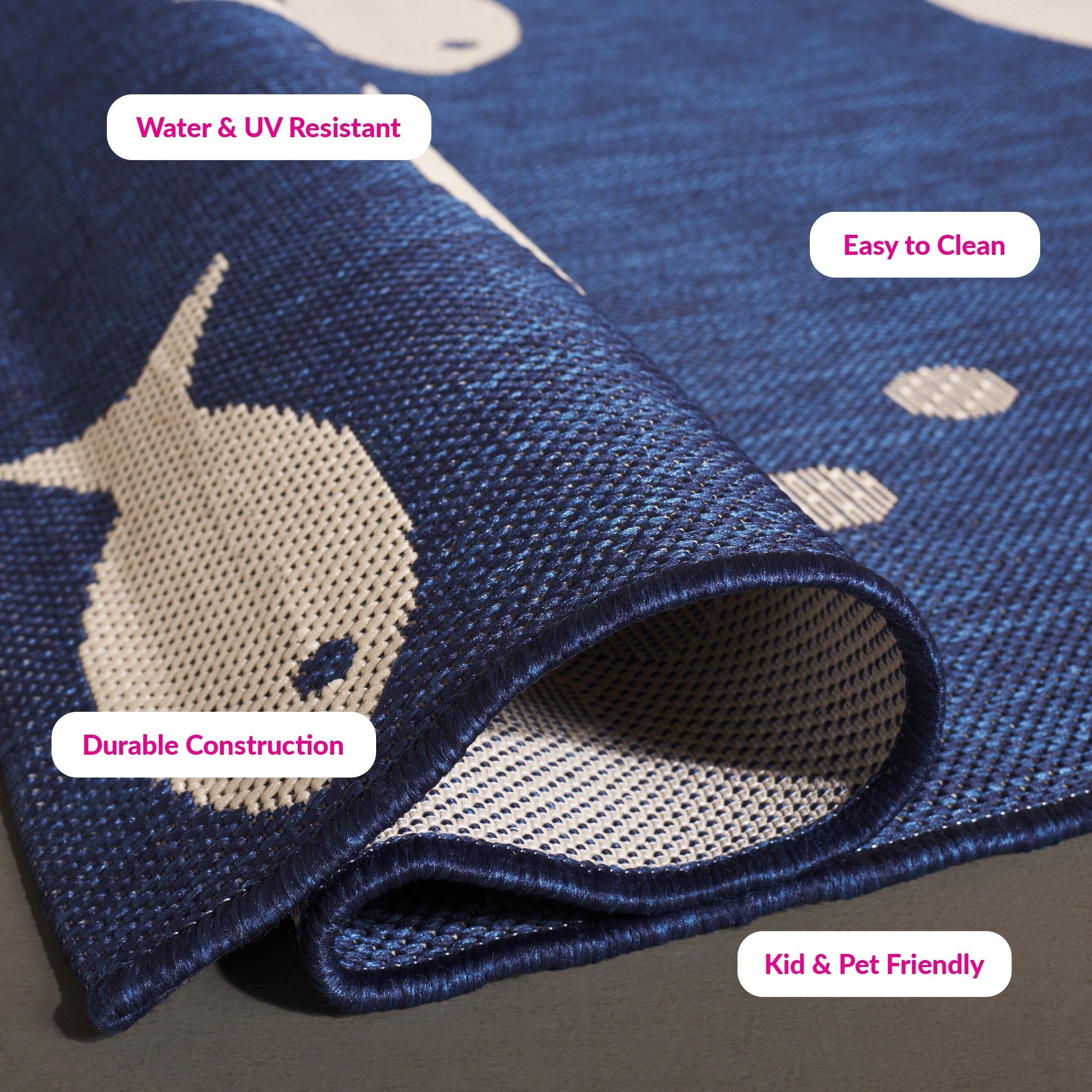 Tapis de jardin imperméable pour intérieur/extérieur SAFAVIEH Courtyard Ragne