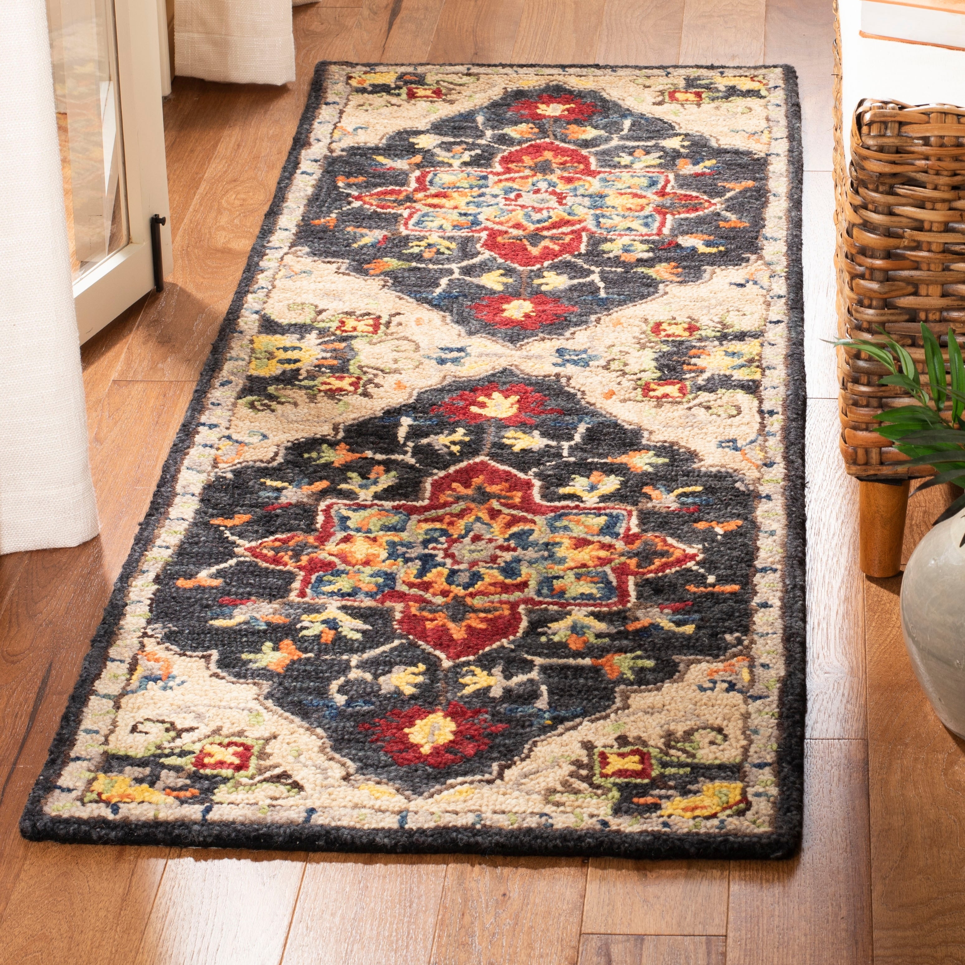 Tapis tribal bohème en laine Aspen Rosmarie fait main SAFAVIEH