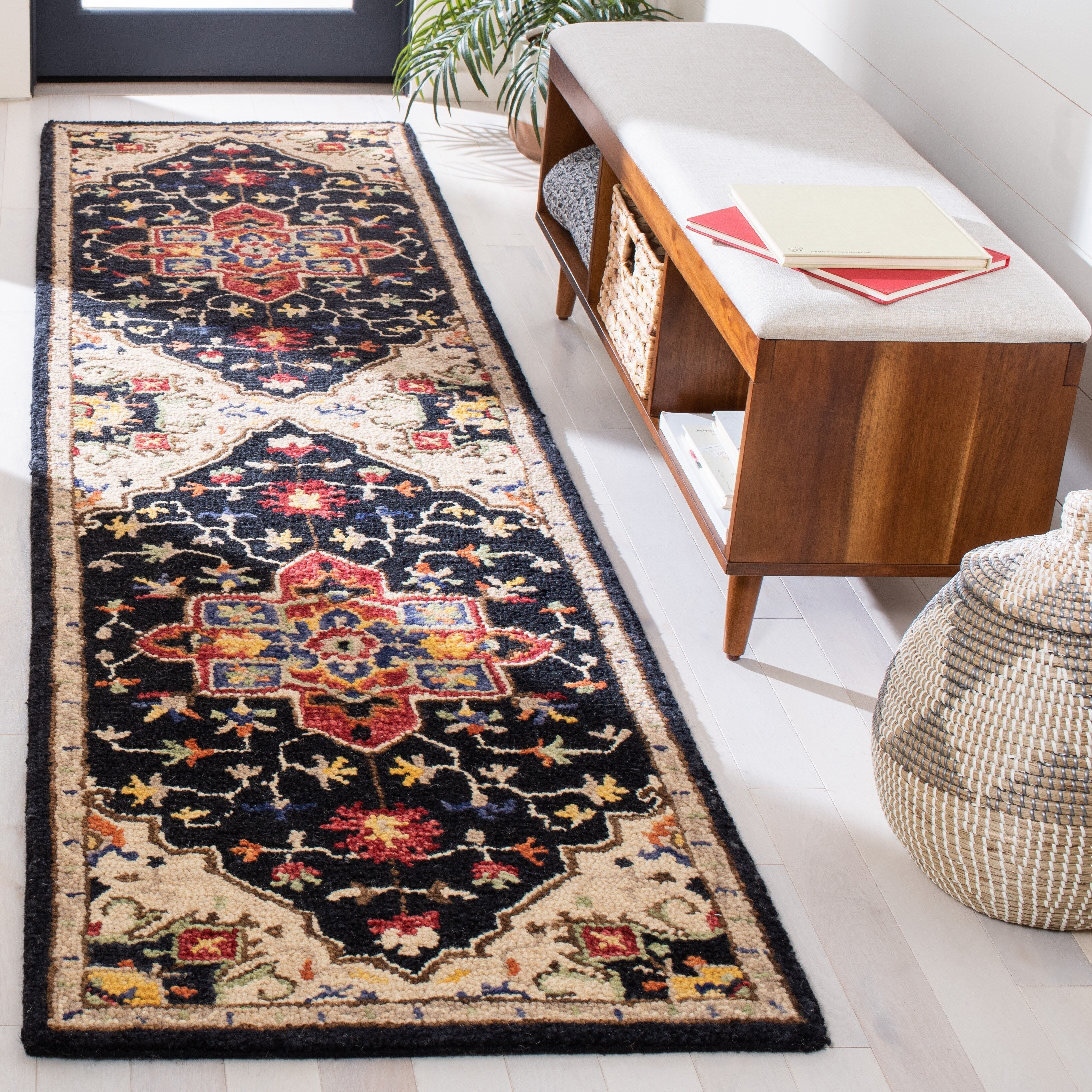 Tapis tribal bohème en laine Aspen Rosmarie fait main SAFAVIEH