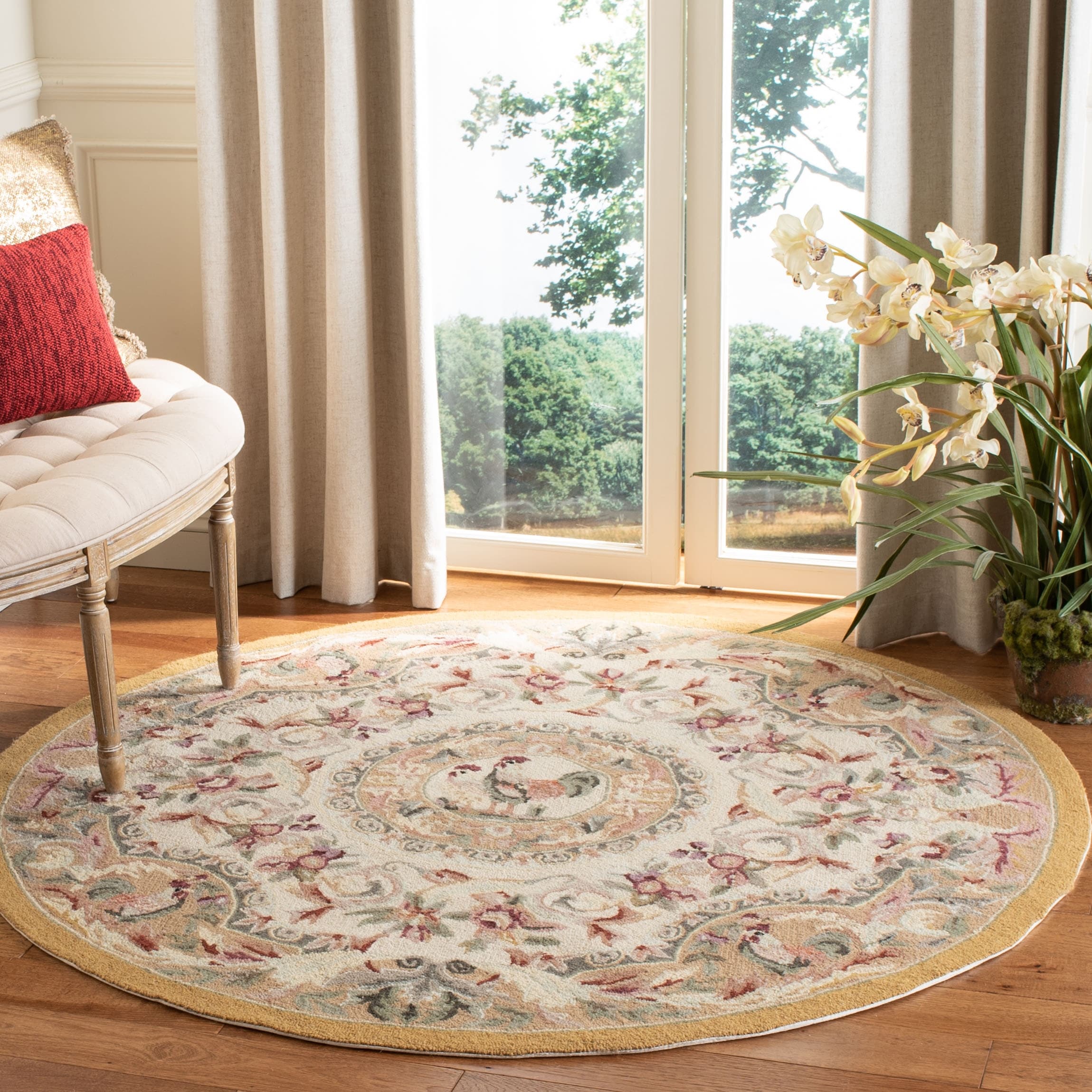Tapis en laine fait main Chelsea Anni French Country Rooster de SAFAVIEH