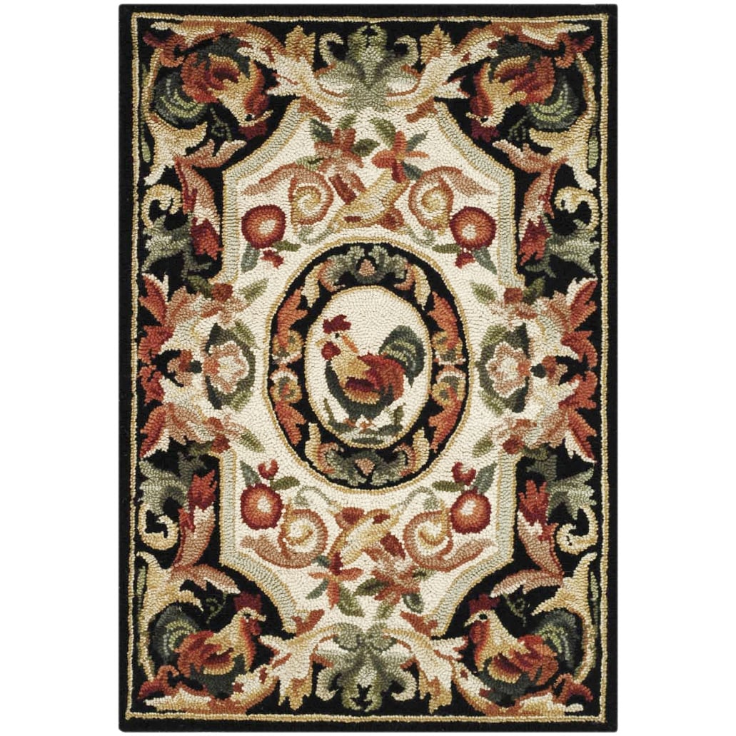 Tapis en laine fait main Chelsea Anni French Country Rooster de SAFAVIEH