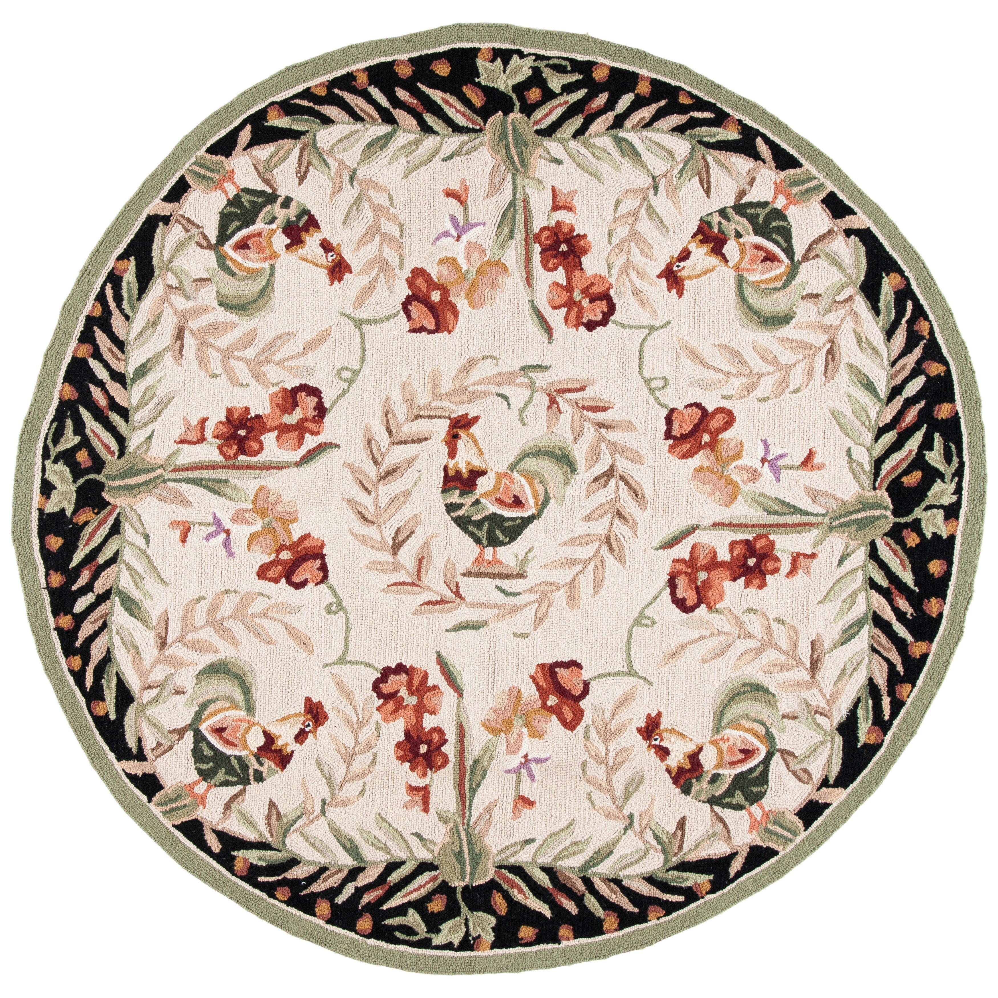 Tapis en laine fait main Chelsea Asmaa de style coq français SAFAVIEH