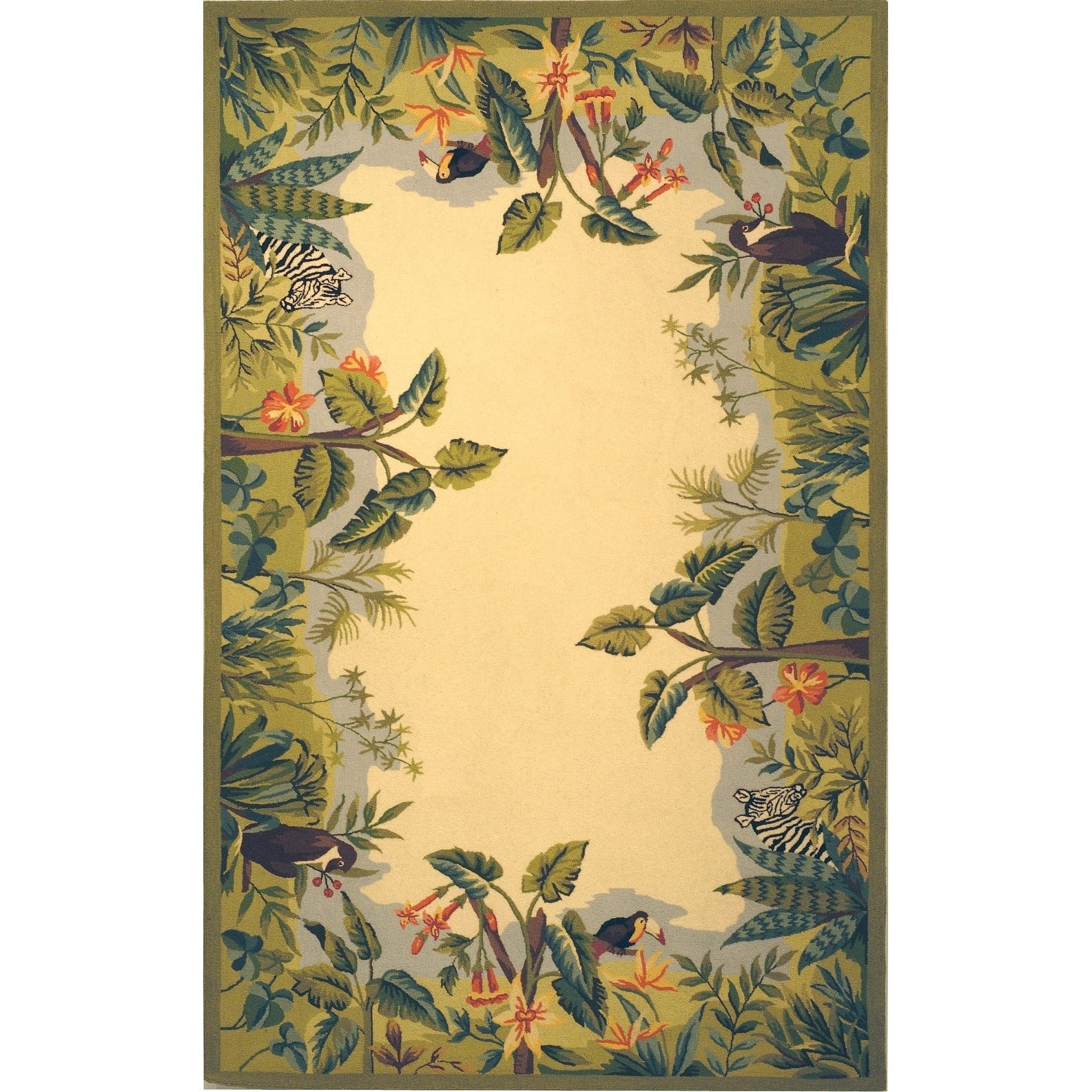 Tapis en laine fait main Chelsea Margrieta de style campagnard français SAFAVIEH