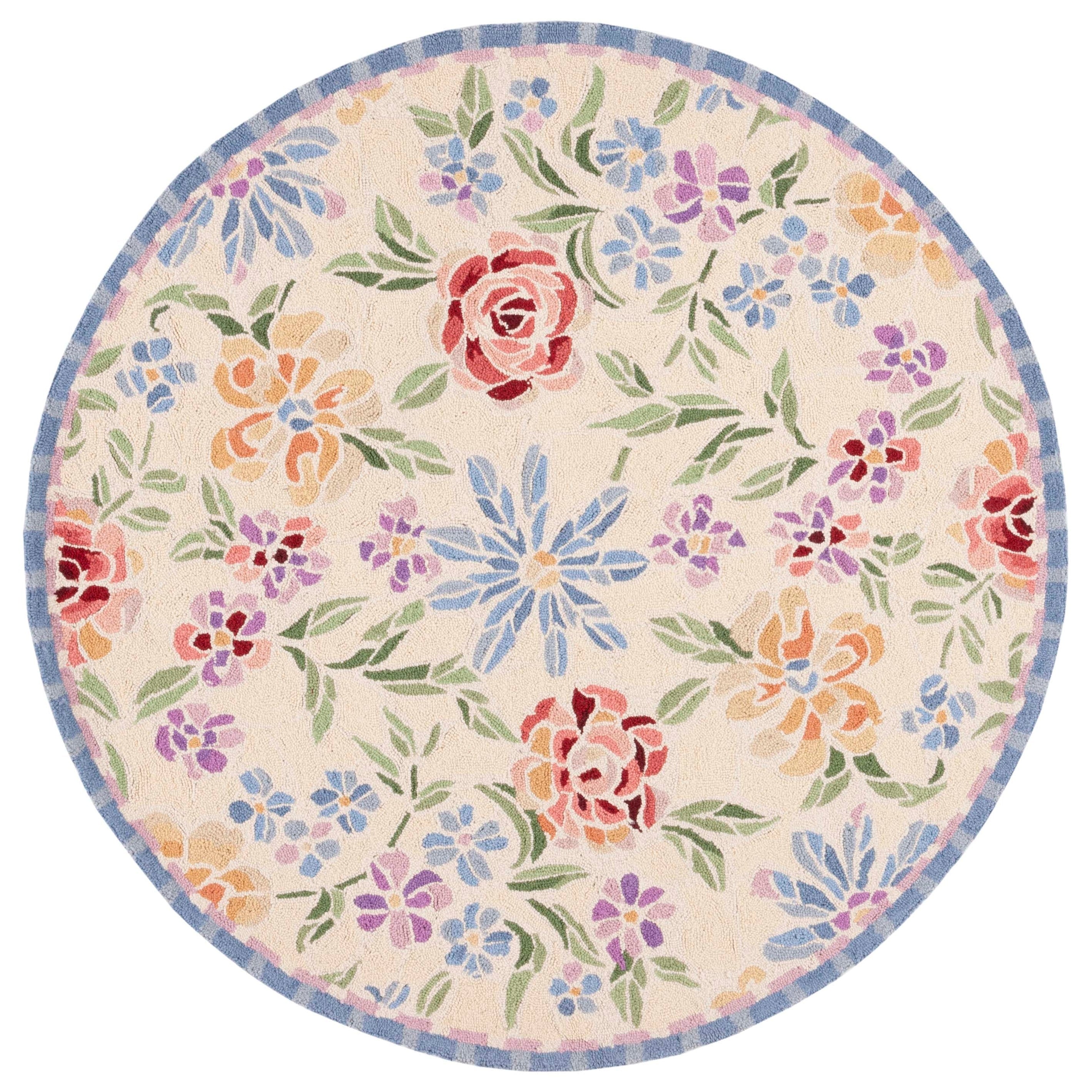 Tapis en laine floral Chelsea Sprig fait main SAFAVIEH