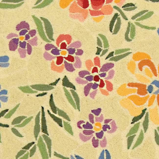 Tapis en laine floral Chelsea Sprig fait main SAFAVIEH