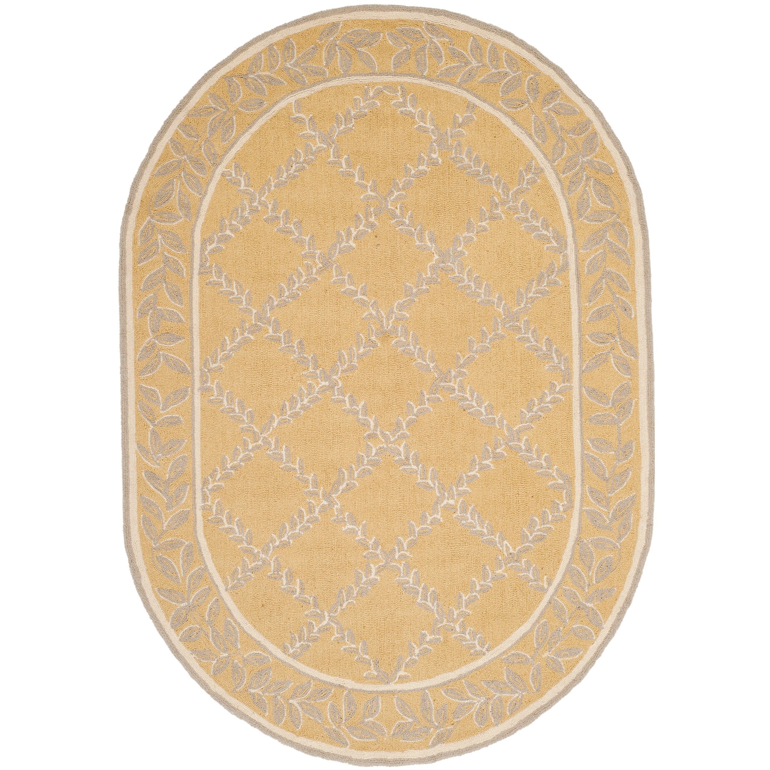 Tapis en laine fait main Chelsea Sunstripe Treillis de style campagnard français SAFAVIEH