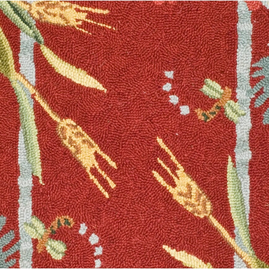 Tapis en laine fait main Chelsea Yauheniya de style coq de campagne française SAFAVIEH