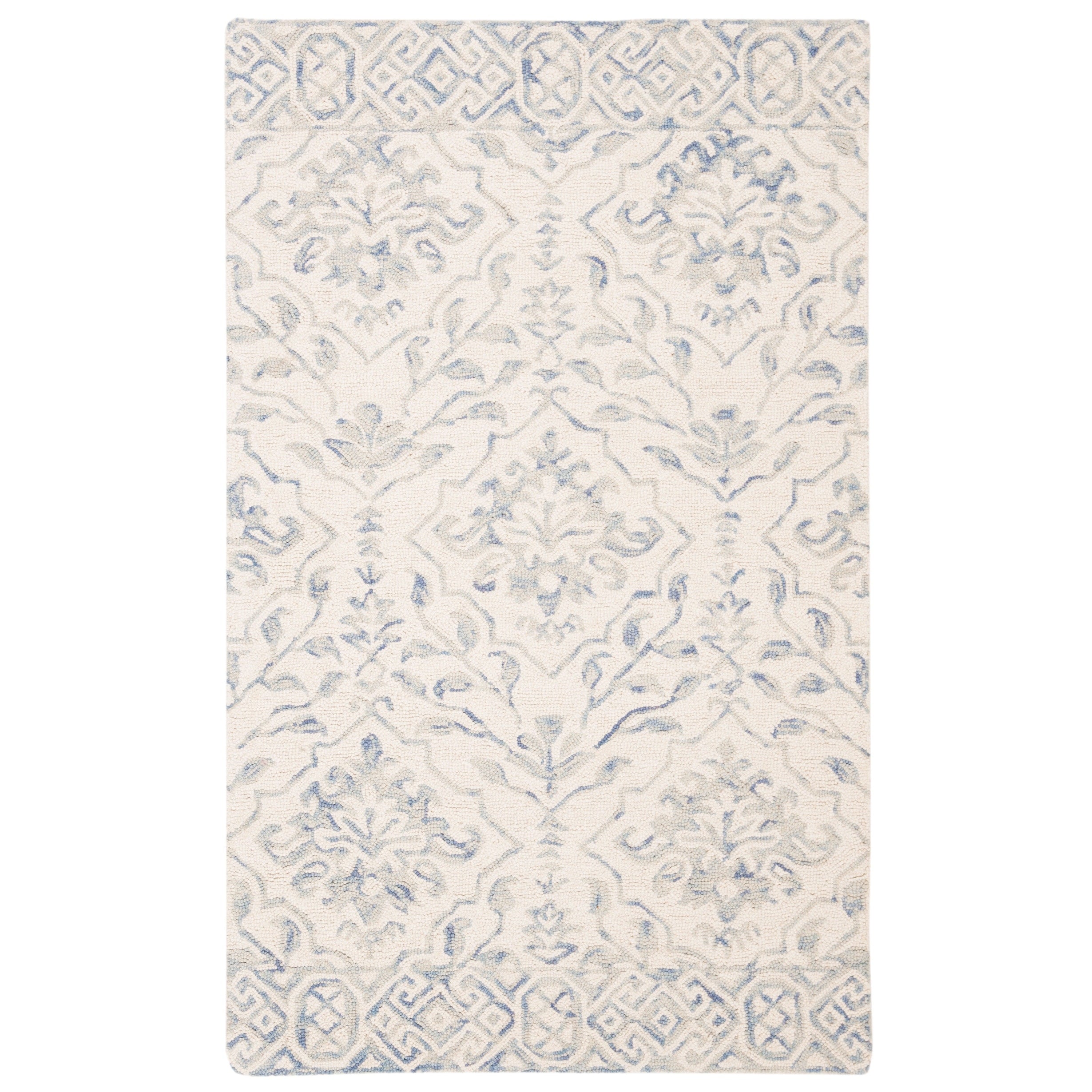 Tapis en laine florale Elvedina fait main SAFAVIEH, teint par immersion