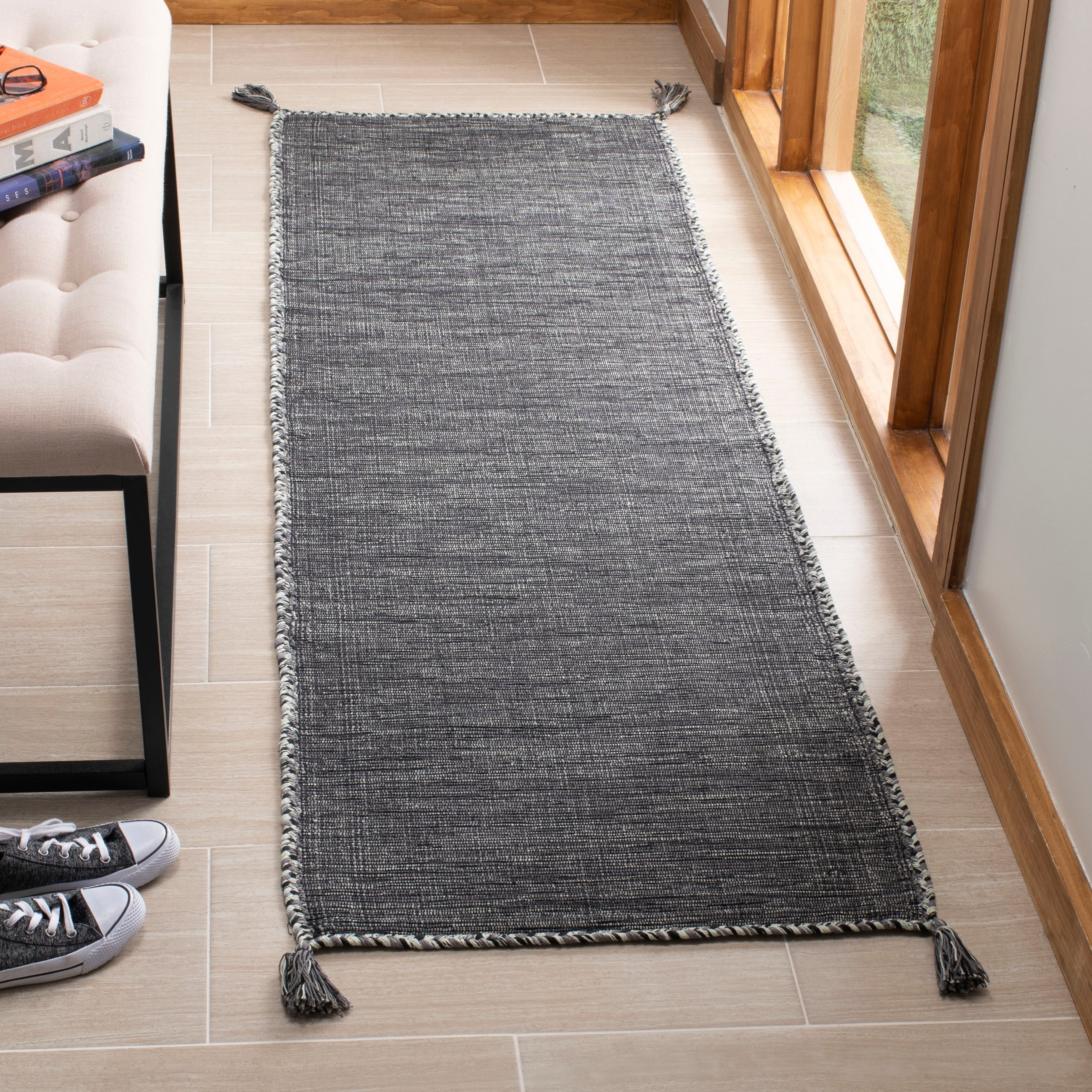 Tapis décontracté en coton tissé à plat Montauk Jahi de SAFAVIEH