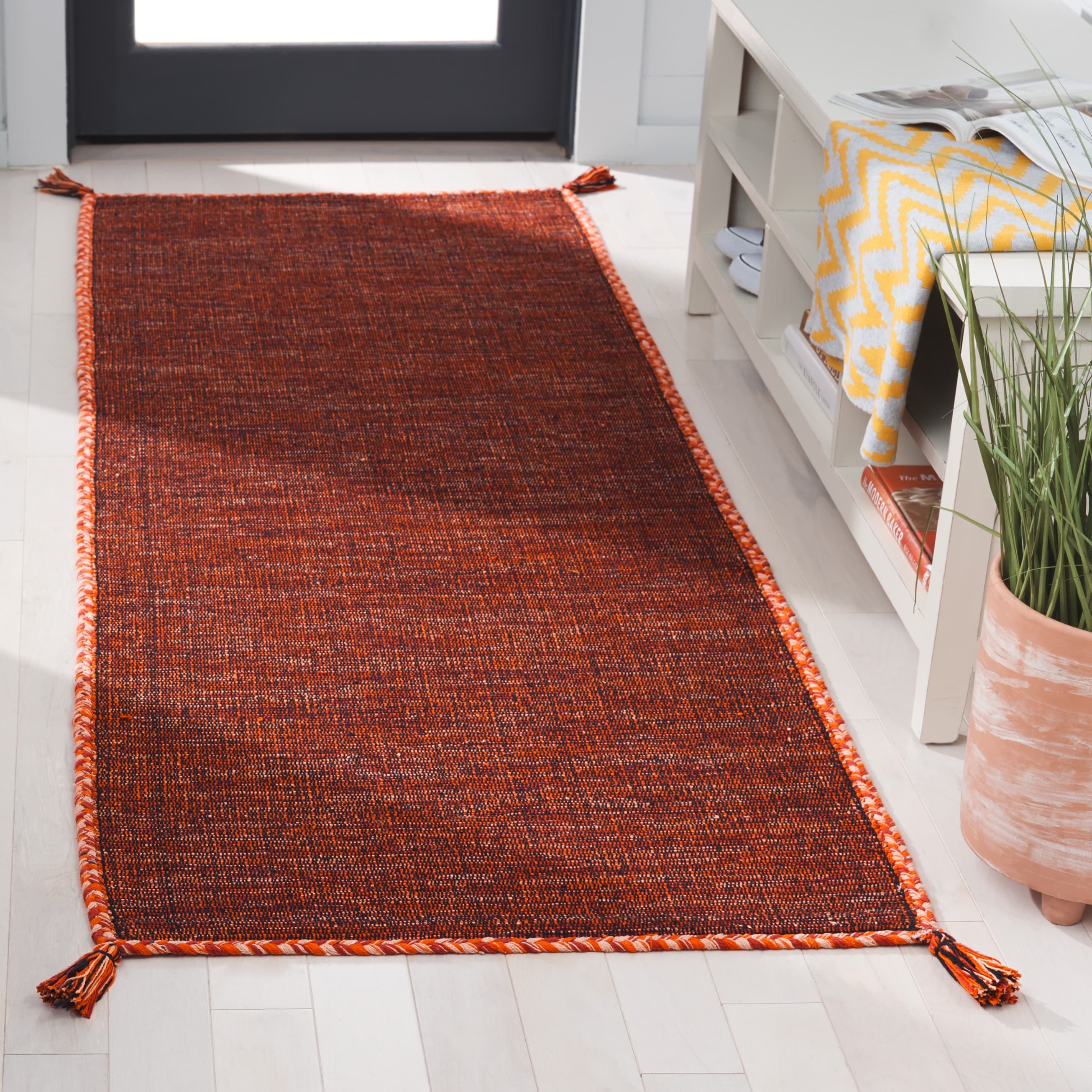 Tapis décontracté en coton tissé à plat Montauk Jahi de SAFAVIEH
