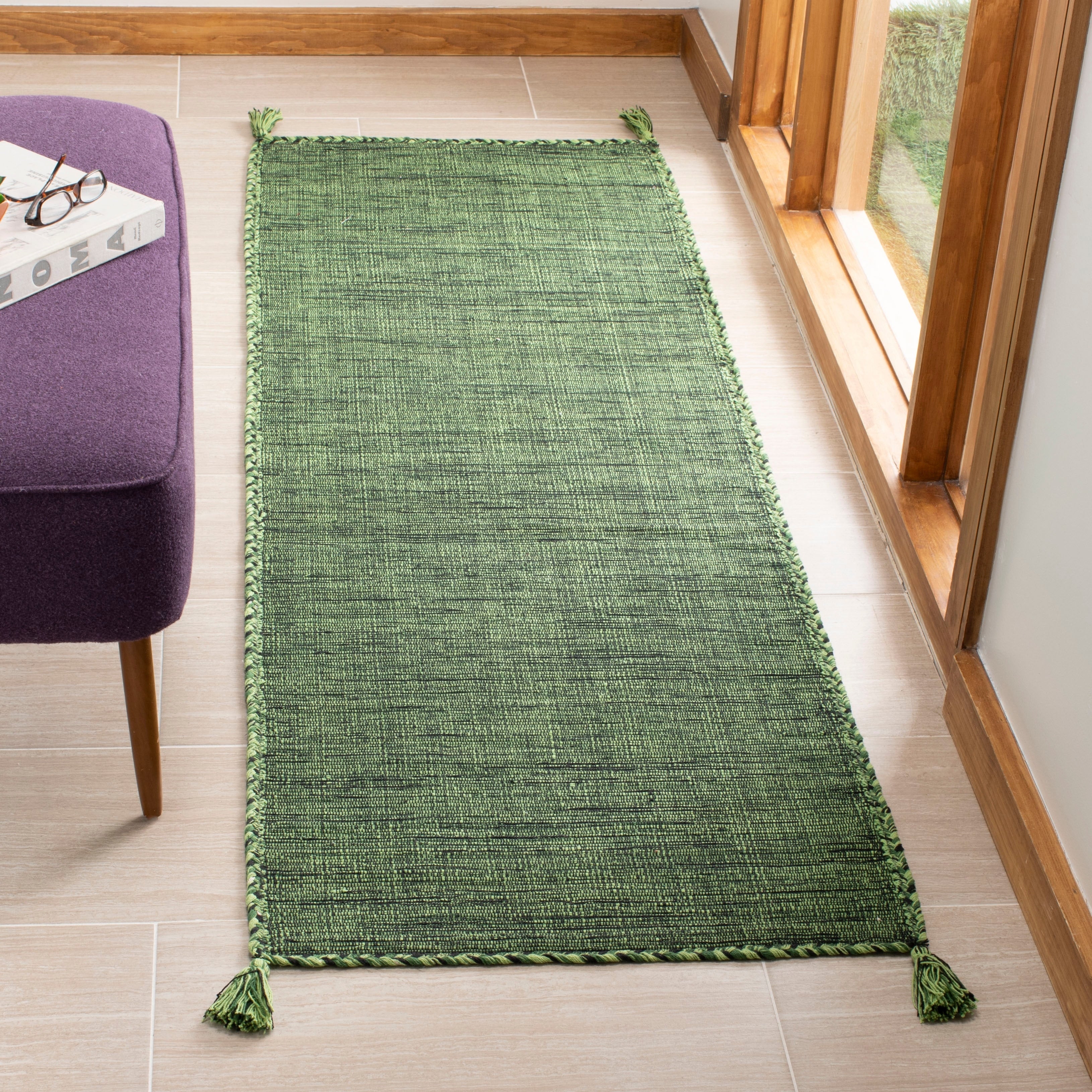 Tapis décontracté en coton tissé à plat Montauk Jahi de SAFAVIEH