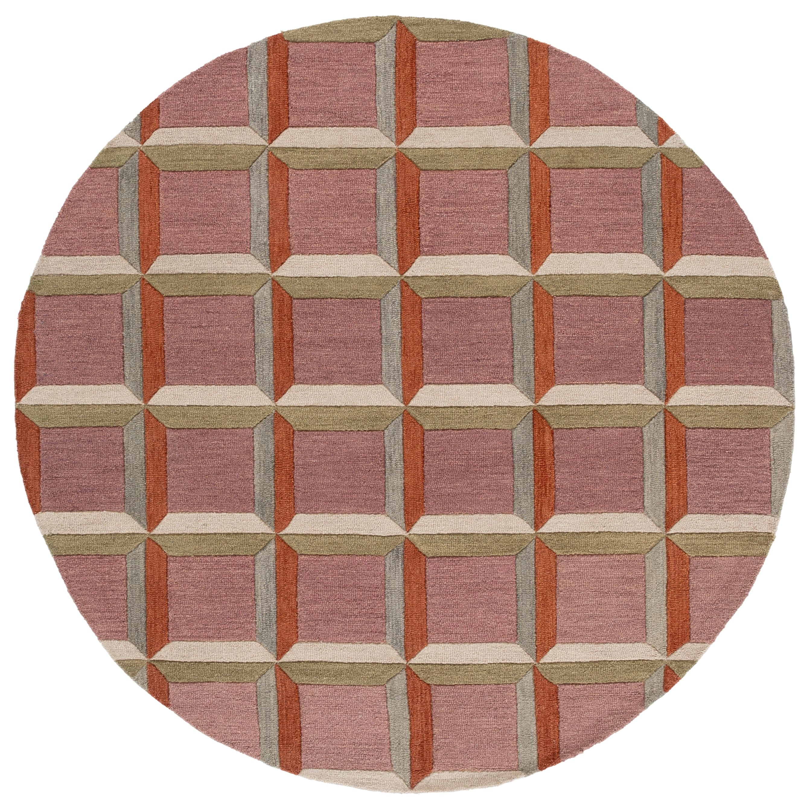 Tapis en laine fait main SAFAVIEH Genre Hikariko, style moderne du milieu du siècle