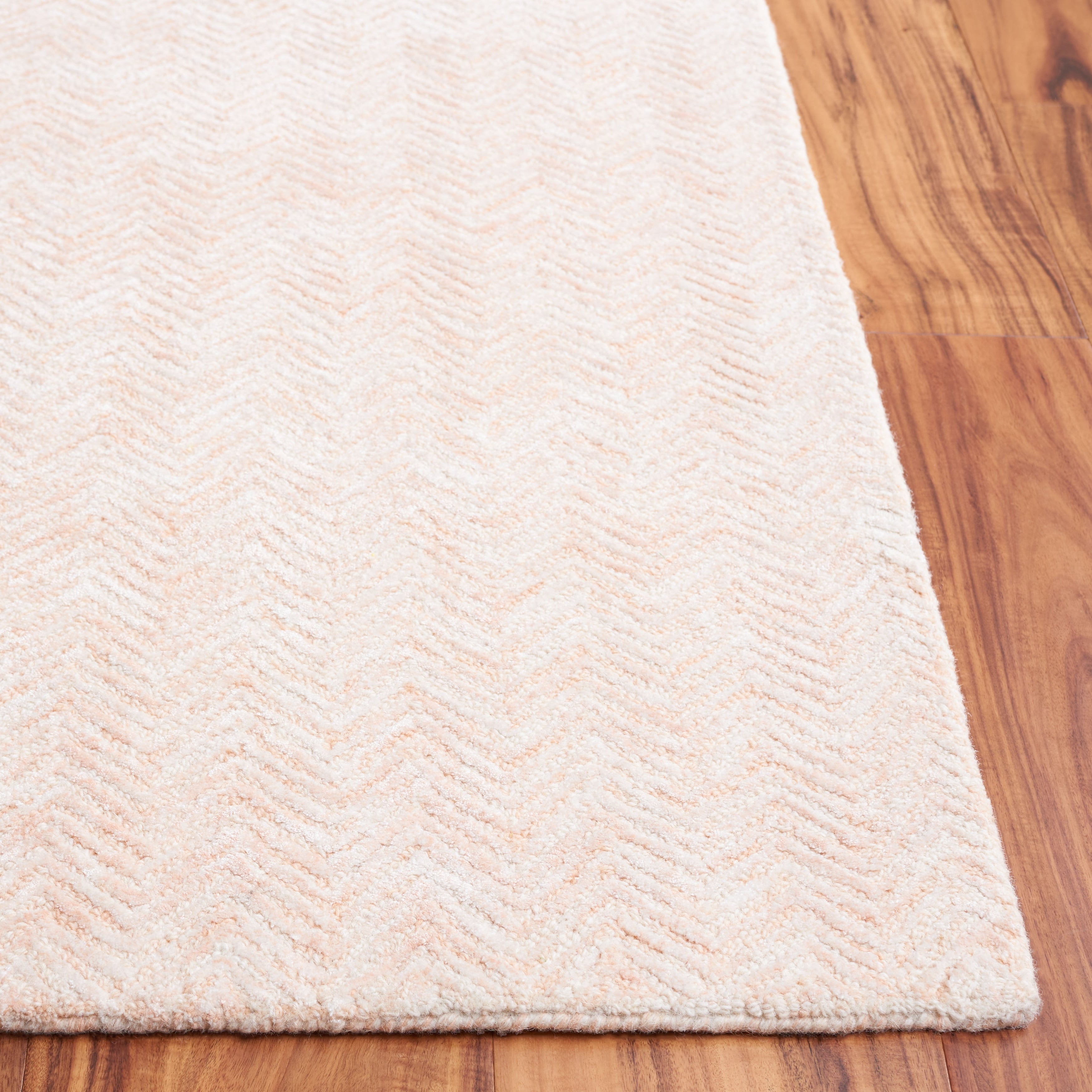 Tapis en viscose à chevrons Glamour Ostilia fait main SAFAVIEH