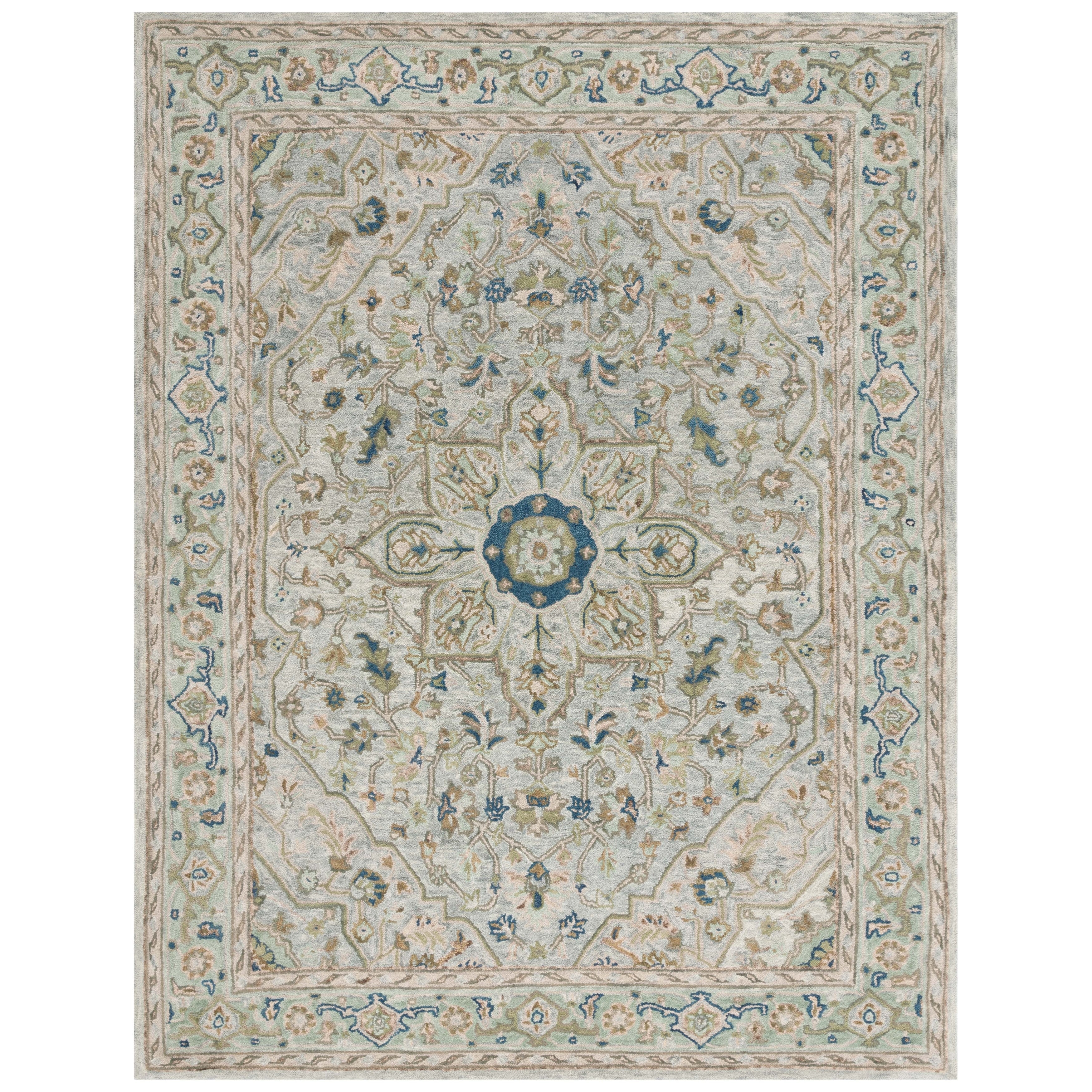 Tapis traditionnel en laine damassée fait main SAFAVIEH