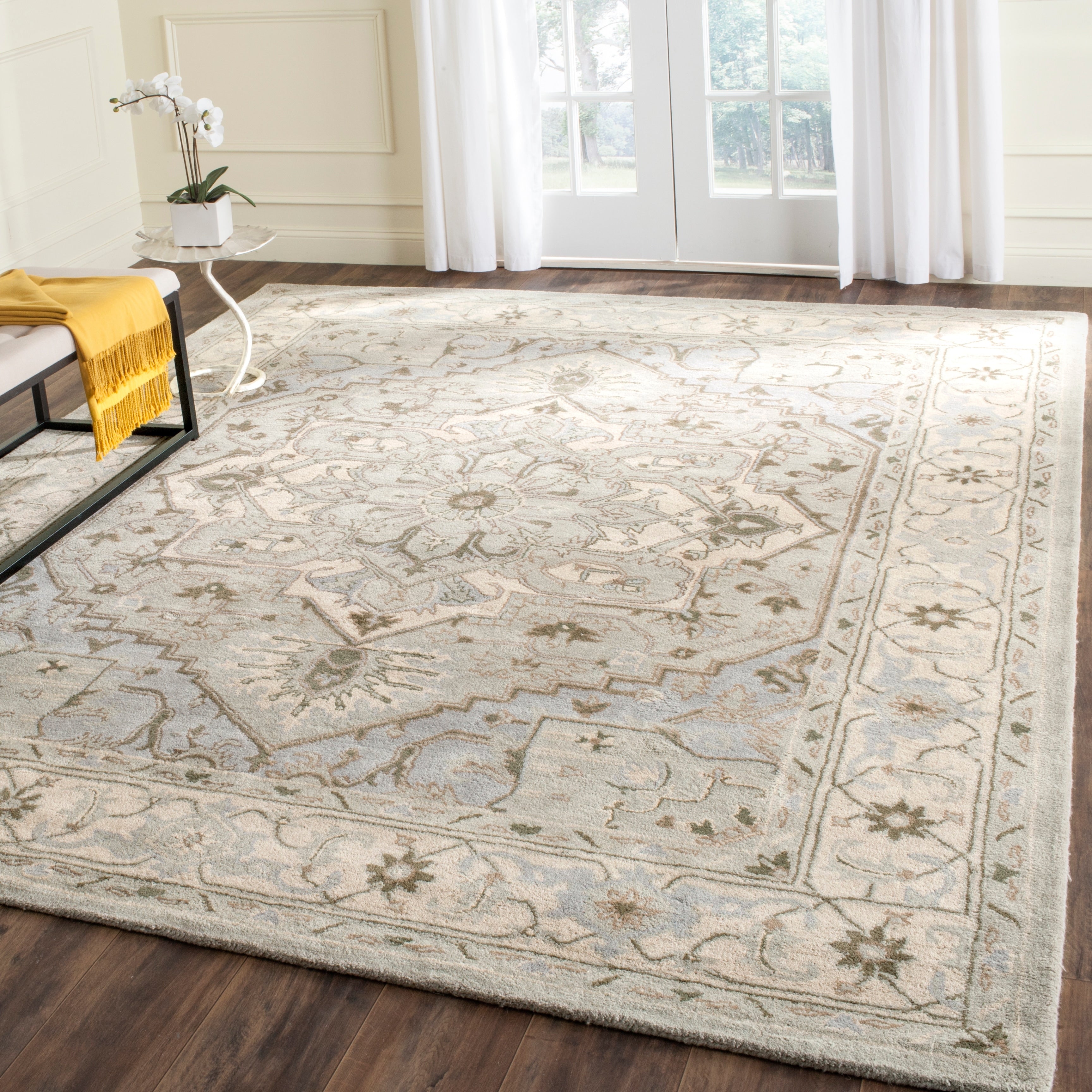 Tapis oriental traditionnel en laine SAFAVIEH Heritage Dahlia flottant fait main