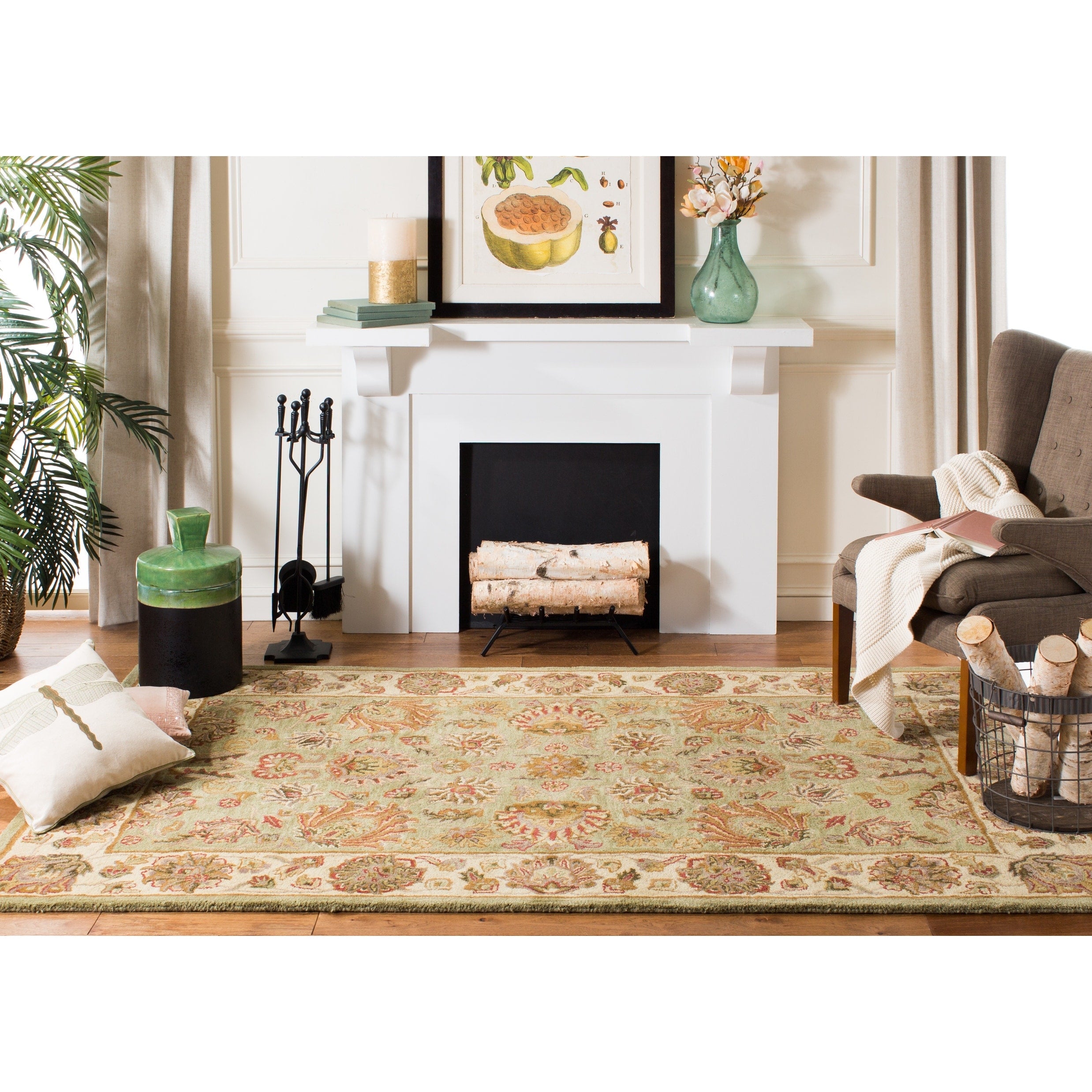 Tapis traditionnel oriental en laine fait main SAFAVIEH, kimono Heritage
